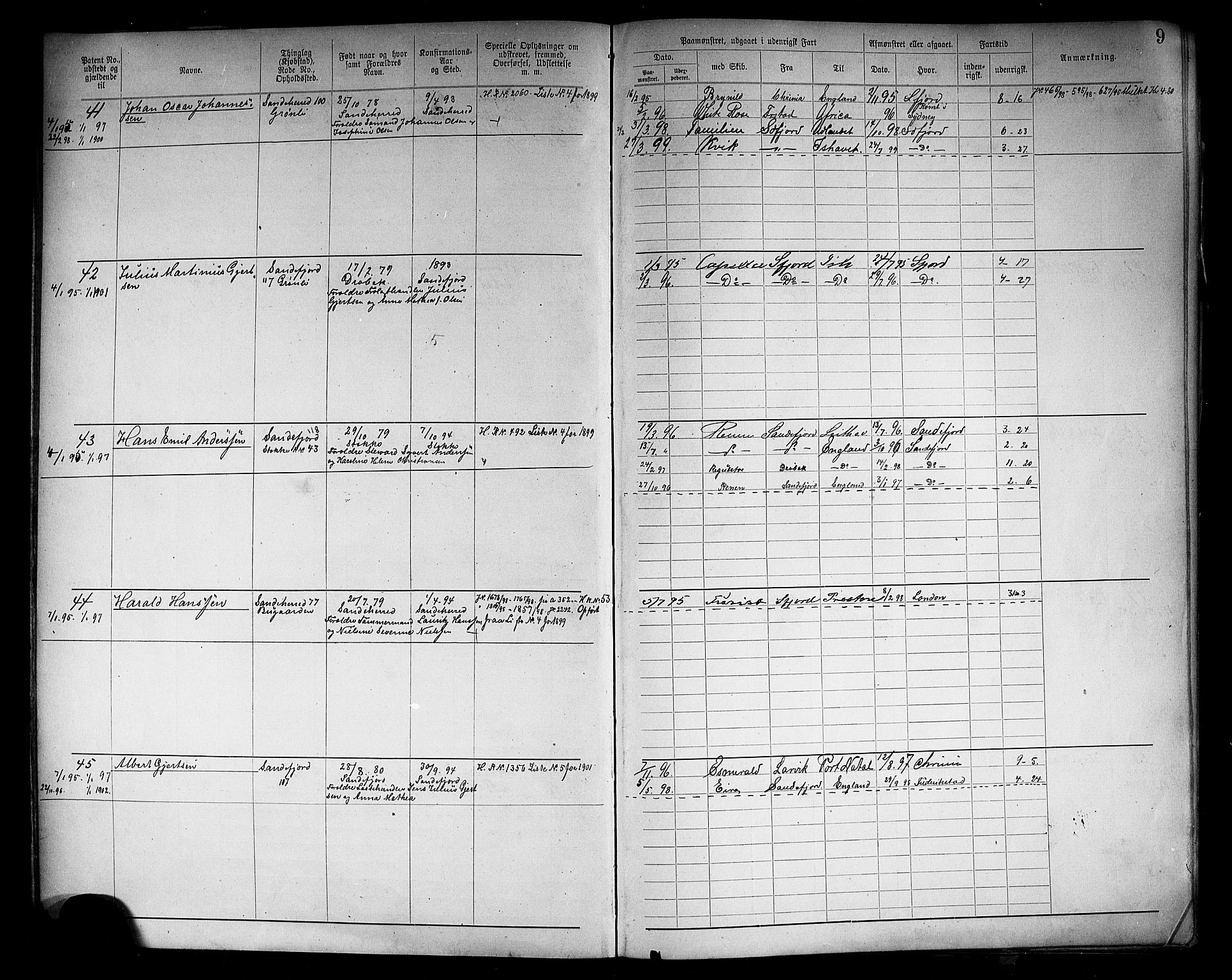 Sandefjord innrulleringskontor, AV/SAKO-A-788/F/Fa/L0005: Annotasjonsrulle, 1894-1911, s. 11