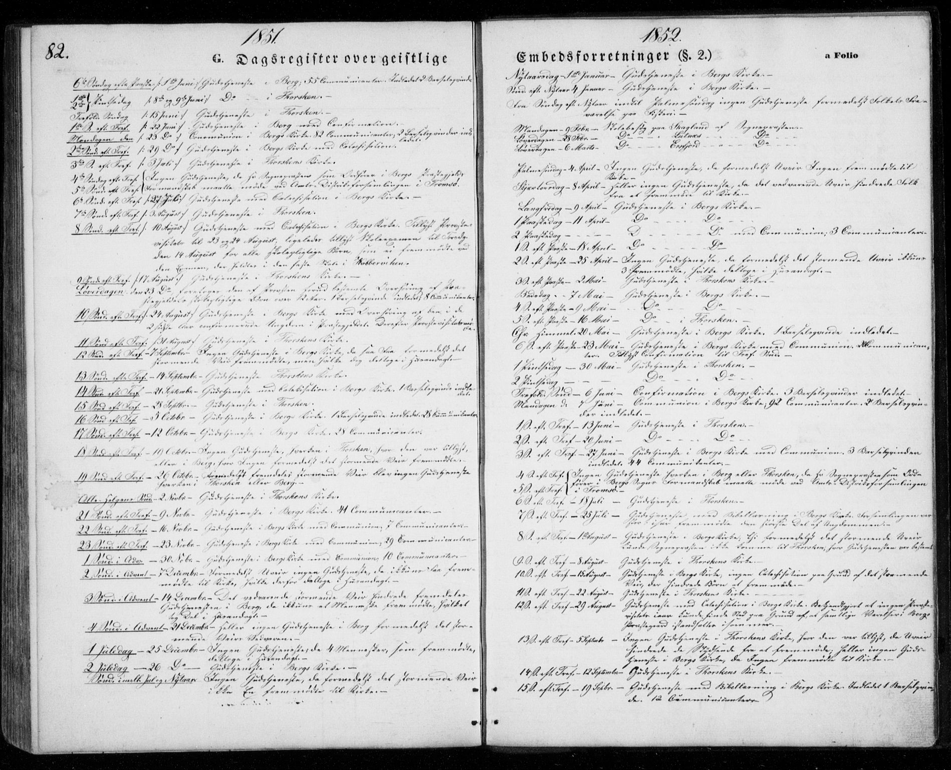 Berg sokneprestkontor, AV/SATØ-S-1318/G/Ga/Gab/L0002klokker: Klokkerbok nr. 2, 1851-1874, s. 82