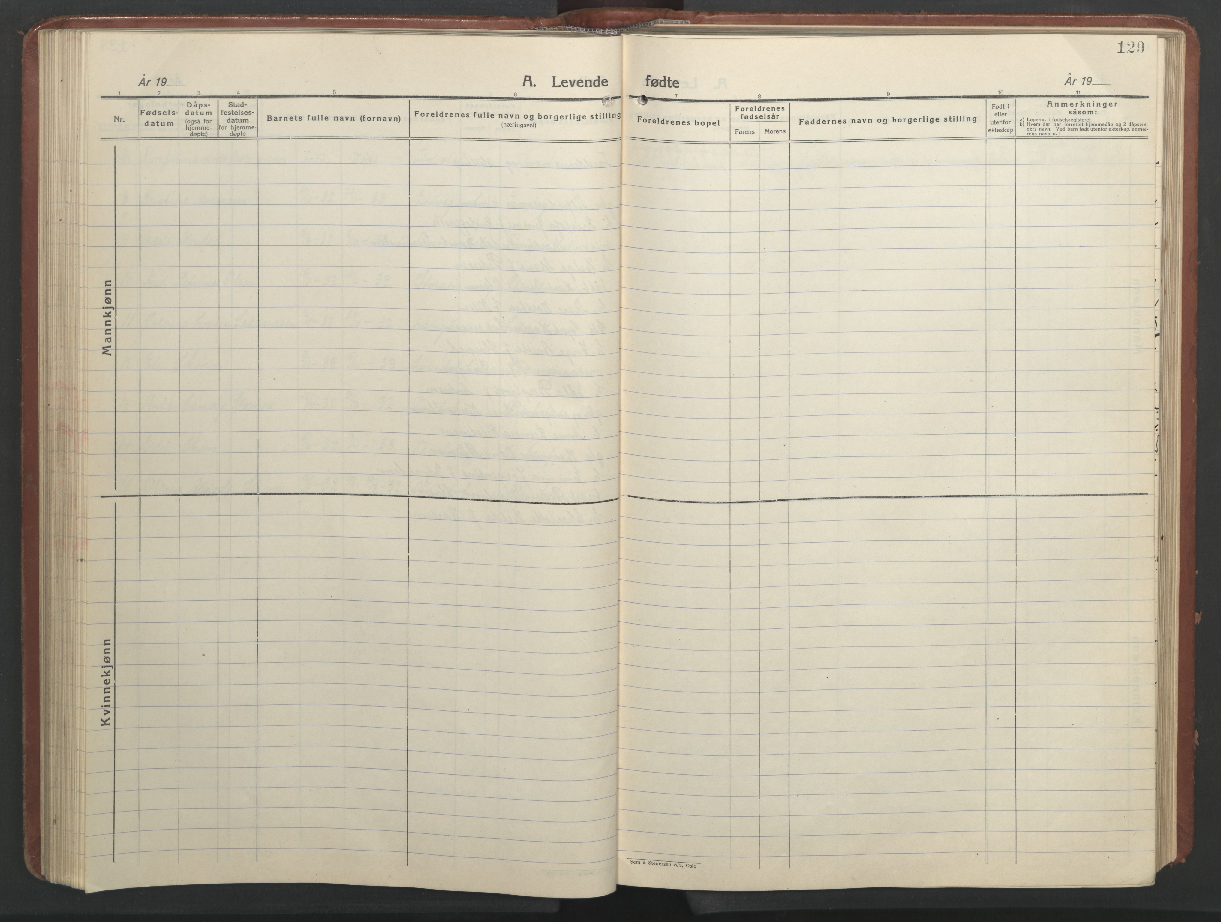 Ministerialprotokoller, klokkerbøker og fødselsregistre - Nordland, AV/SAT-A-1459/847/L0680: Klokkerbok nr. 847C08, 1930-1947, s. 129