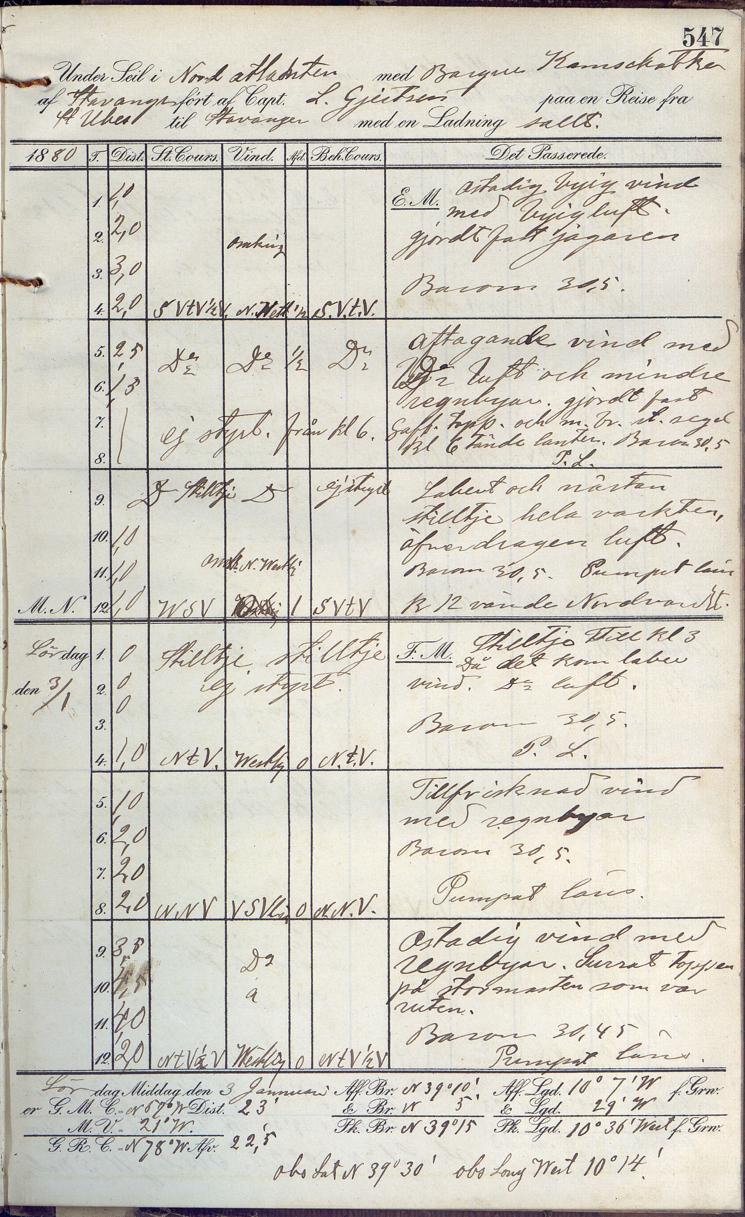 Fartøysarkivet, AAKS/PA-1934/F/L0189: Kamschatka (bark), 1877-1879, s. 547