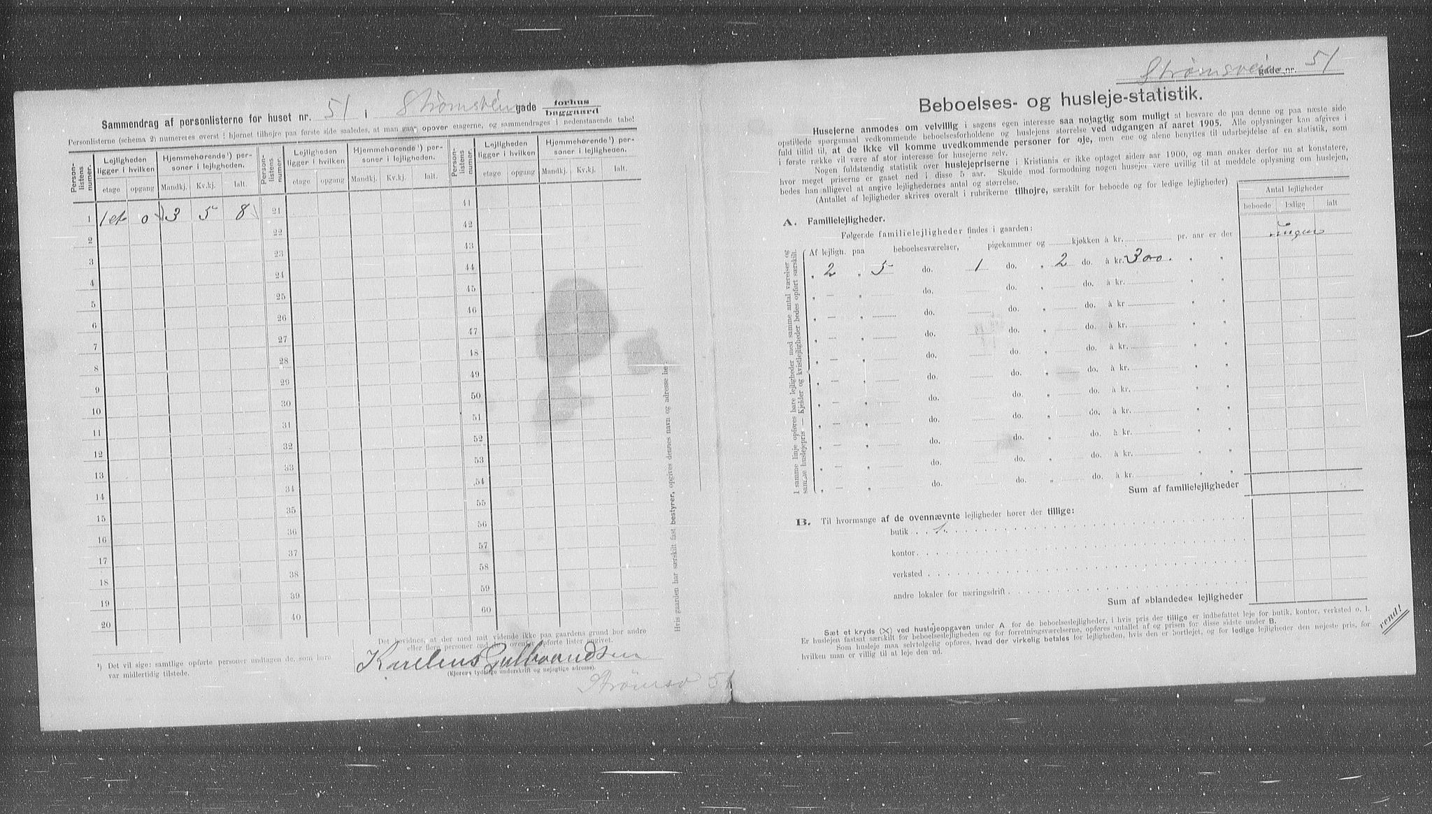 OBA, Kommunal folketelling 31.12.1905 for Kristiania kjøpstad, 1905, s. 54653