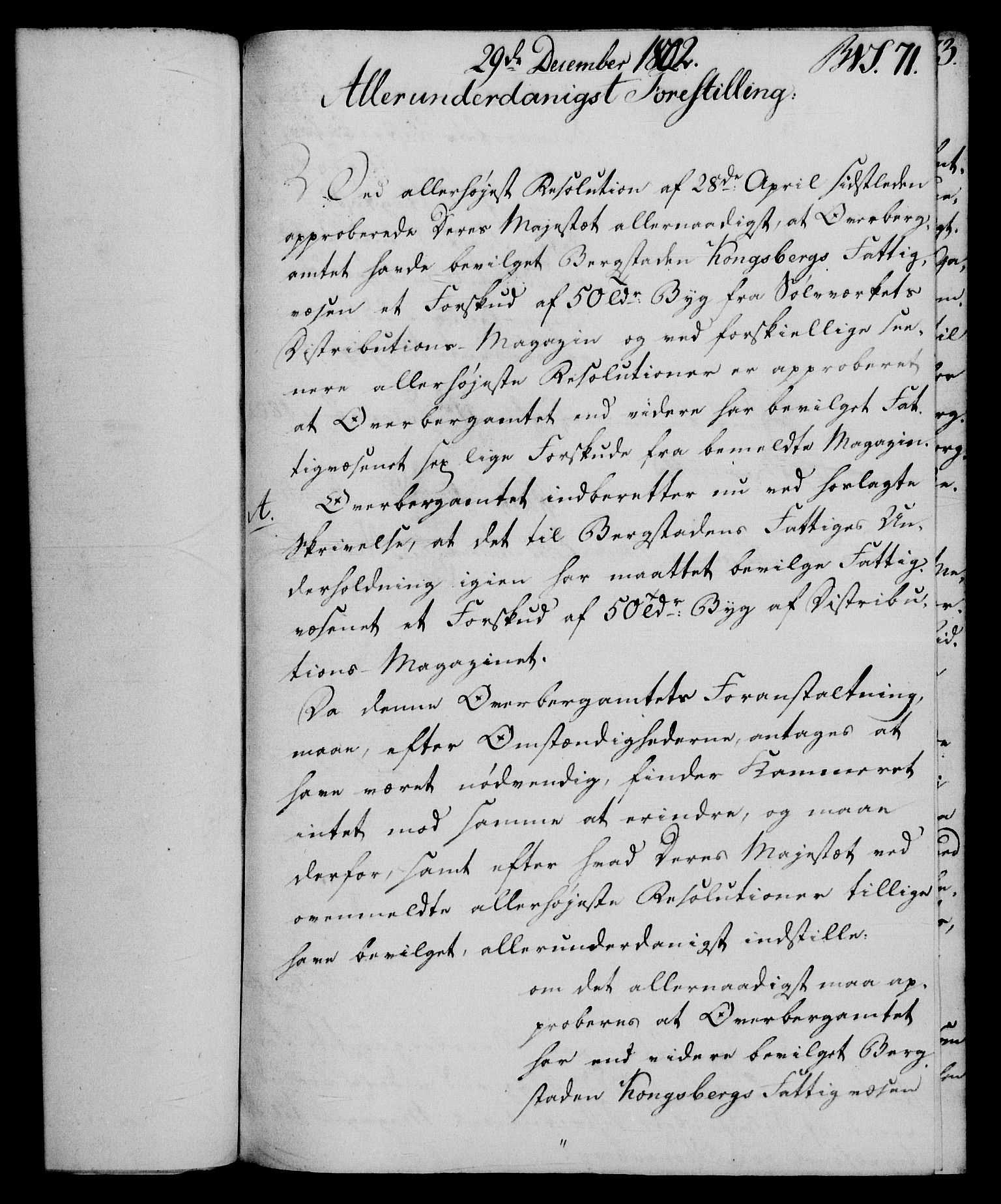 Rentekammeret, Renteskriverkontorene, AV/RA-EA-3115/M/Mf/Mfb/L0005: Relasjons- og resolusjonsprotokoll med register (merket RK 54.11), 1801-1802