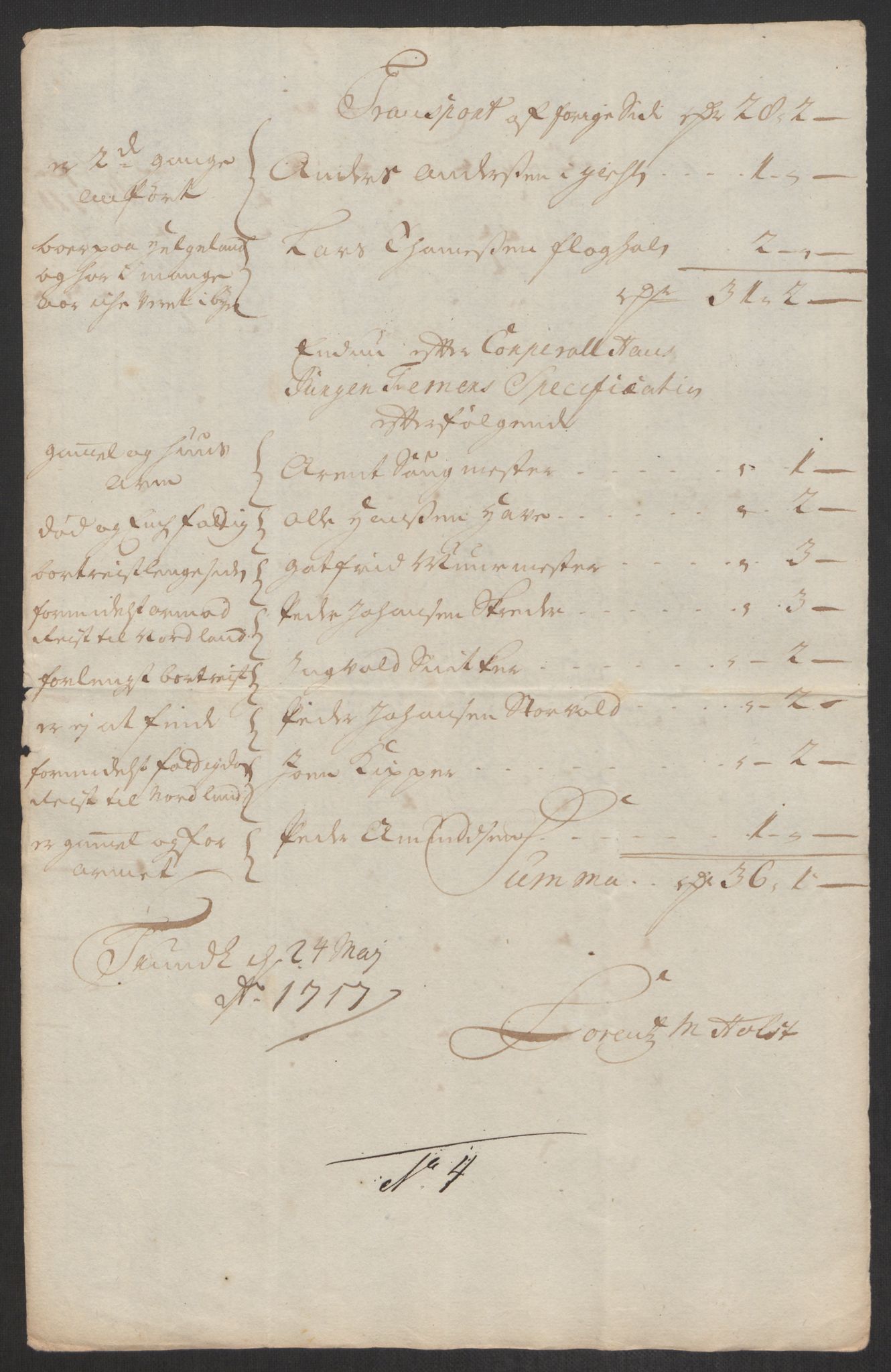 Rentekammeret inntil 1814, Reviderte regnskaper, Byregnskaper, AV/RA-EA-4066/R/Rs/L0507: [S3] Kontribusjonsregnskap, 1699-1711, s. 406