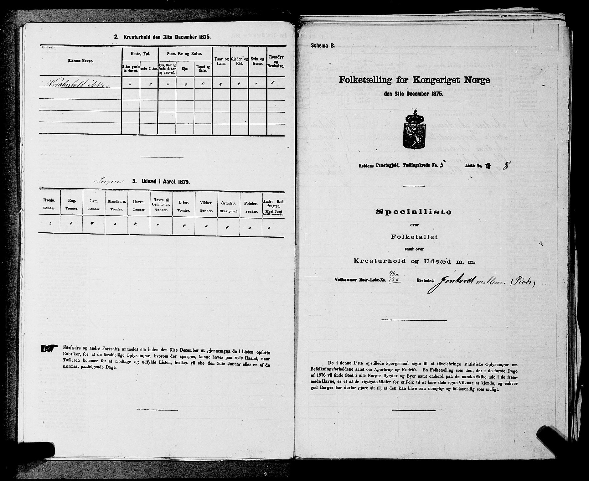 SAKO, Folketelling 1875 for 0819P Holla prestegjeld, 1875, s. 620