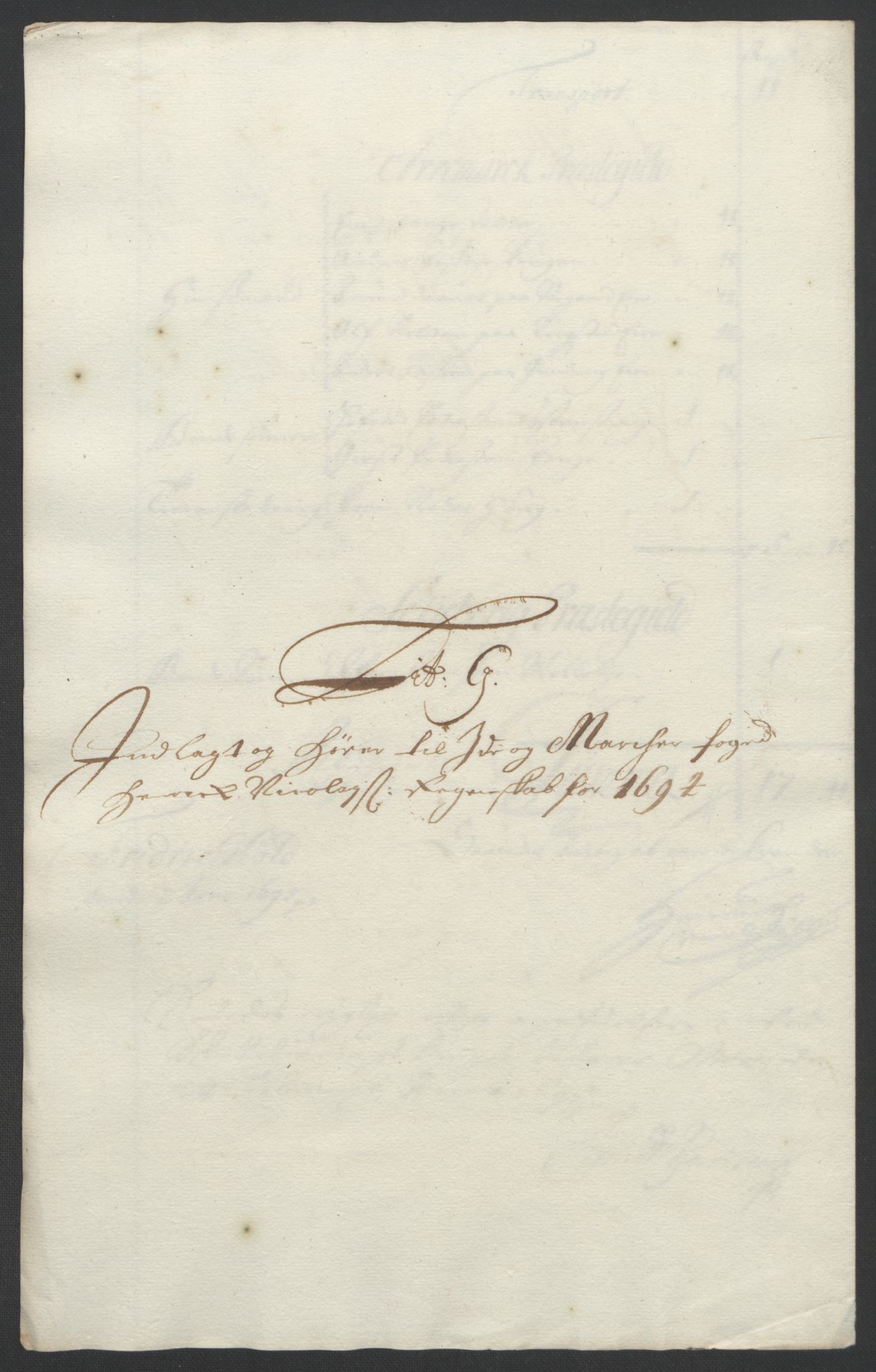Rentekammeret inntil 1814, Reviderte regnskaper, Fogderegnskap, AV/RA-EA-4092/R01/L0012: Fogderegnskap Idd og Marker, 1694-1695, s. 104