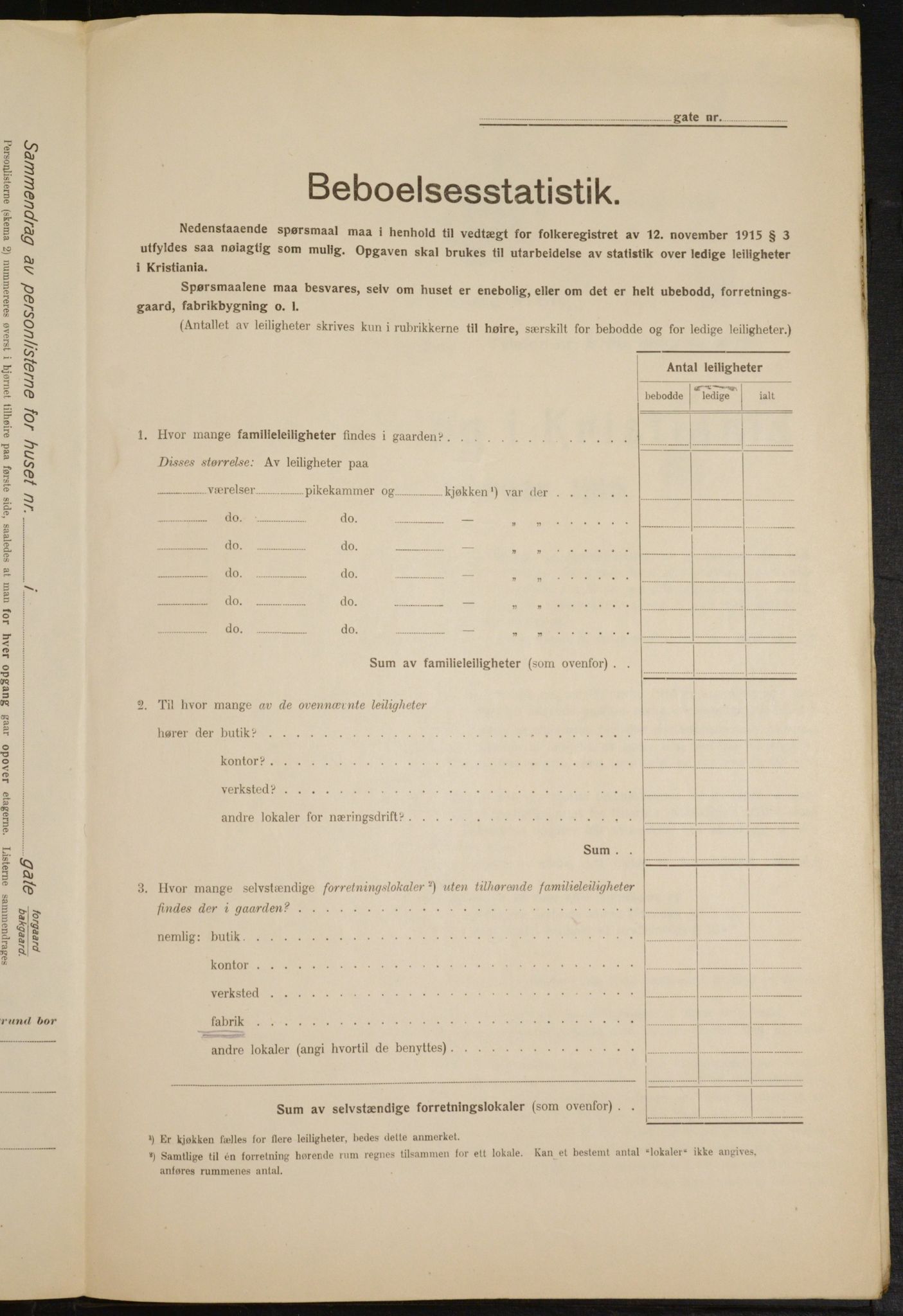 OBA, Kommunal folketelling 1.2.1916 for Kristiania, 1916, s. 71266