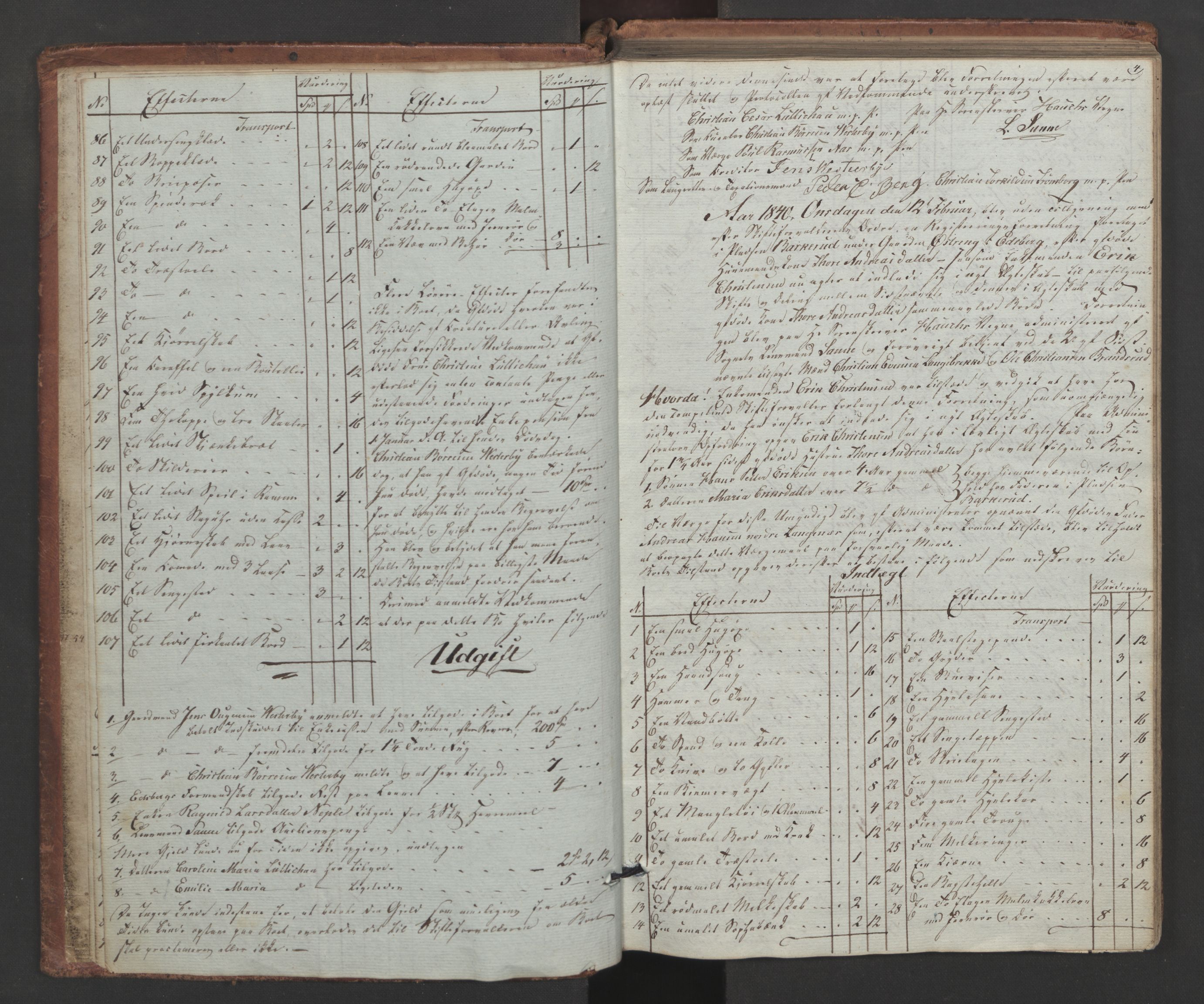 Heggen og Frøland sorenskriveri I, AV/SAO-A-11556/H/Hc/L0002: Skifteregistreringsprotokoll, 1840-1846, s. 3b-4a