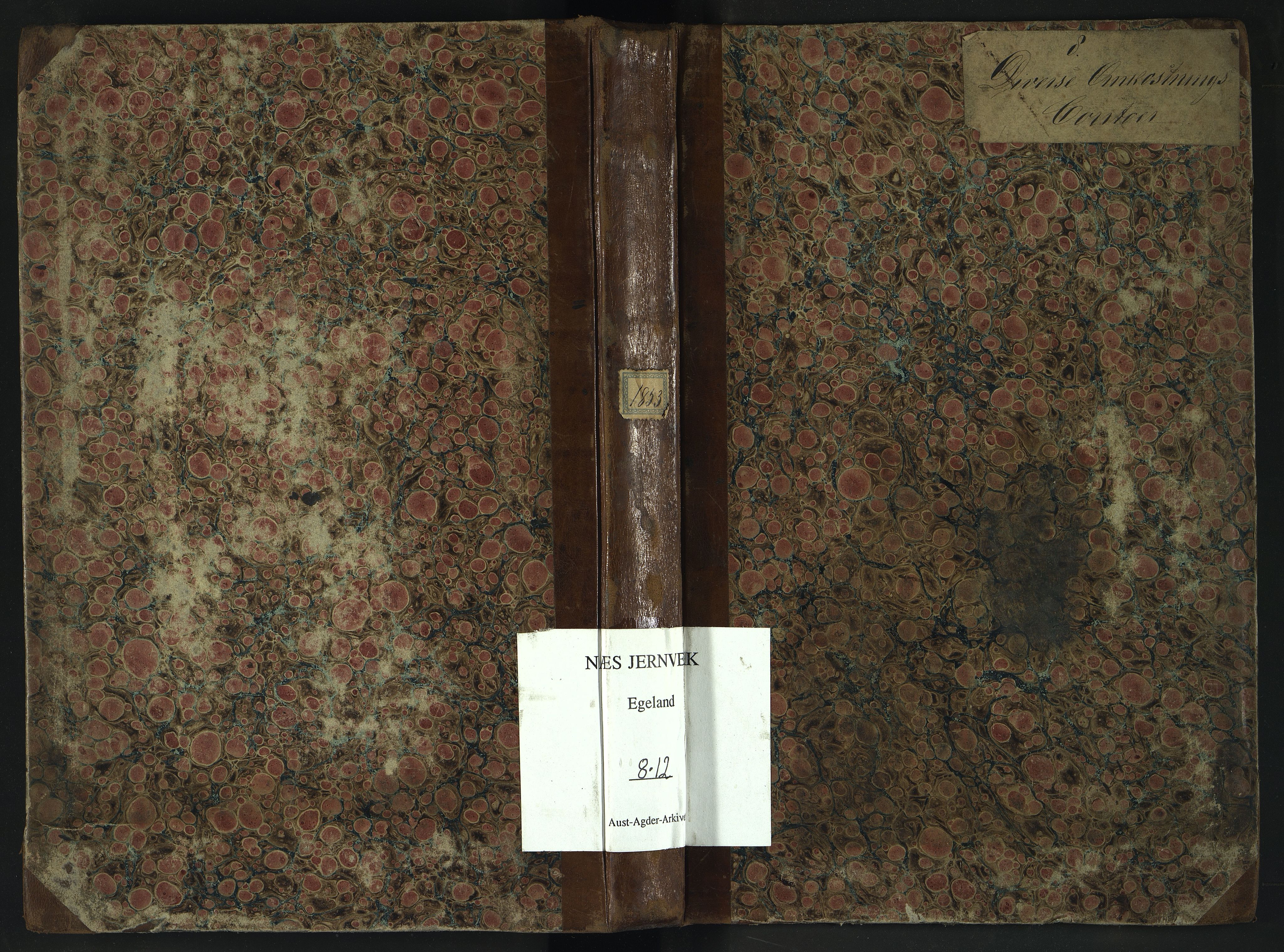 Egelands Verk, NESJ/NJM-002/08/L0012: Journal dirftsomk., 1853