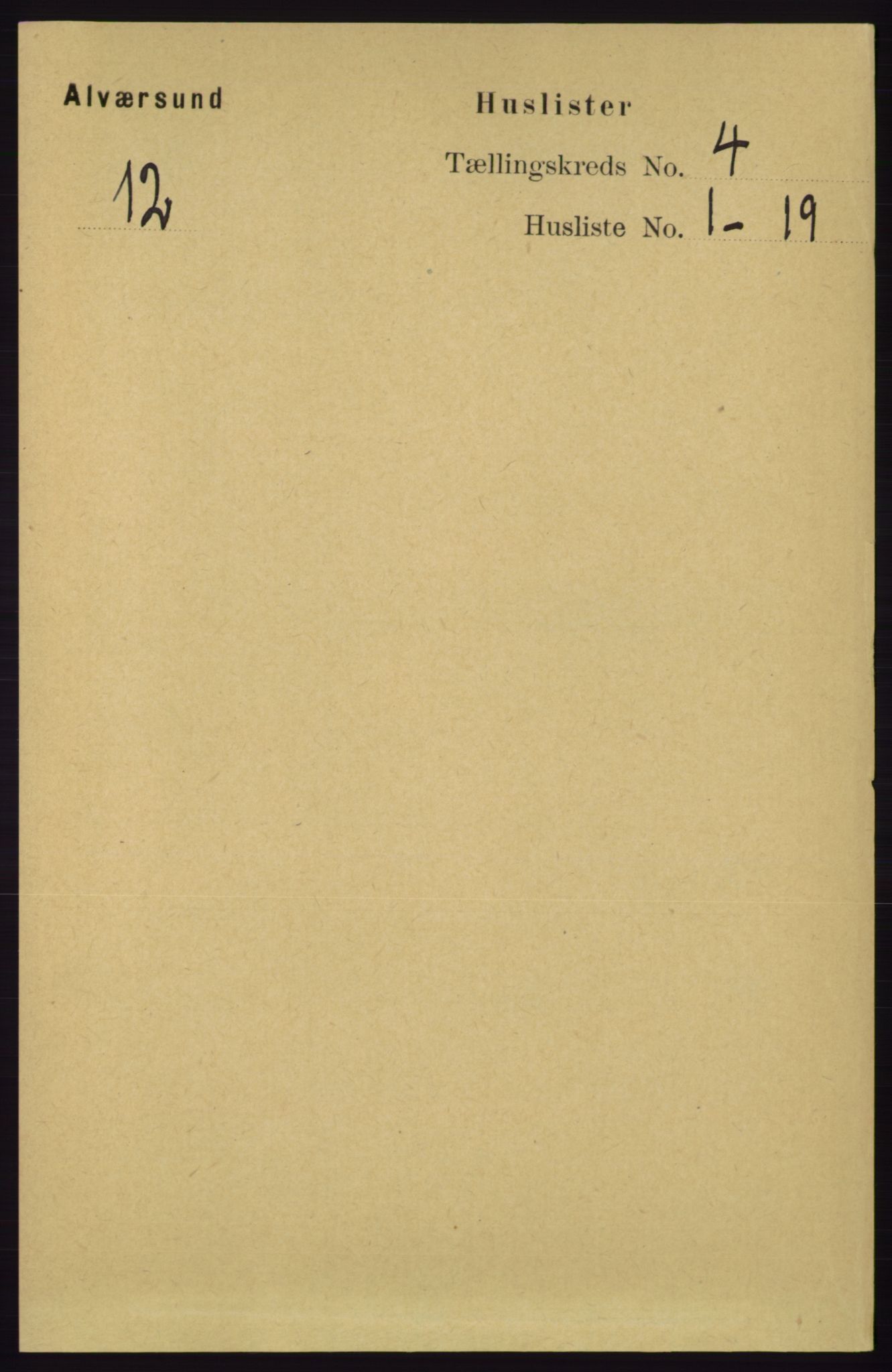 RA, Folketelling 1891 for 1257 Alversund herred, 1891, s. 1610