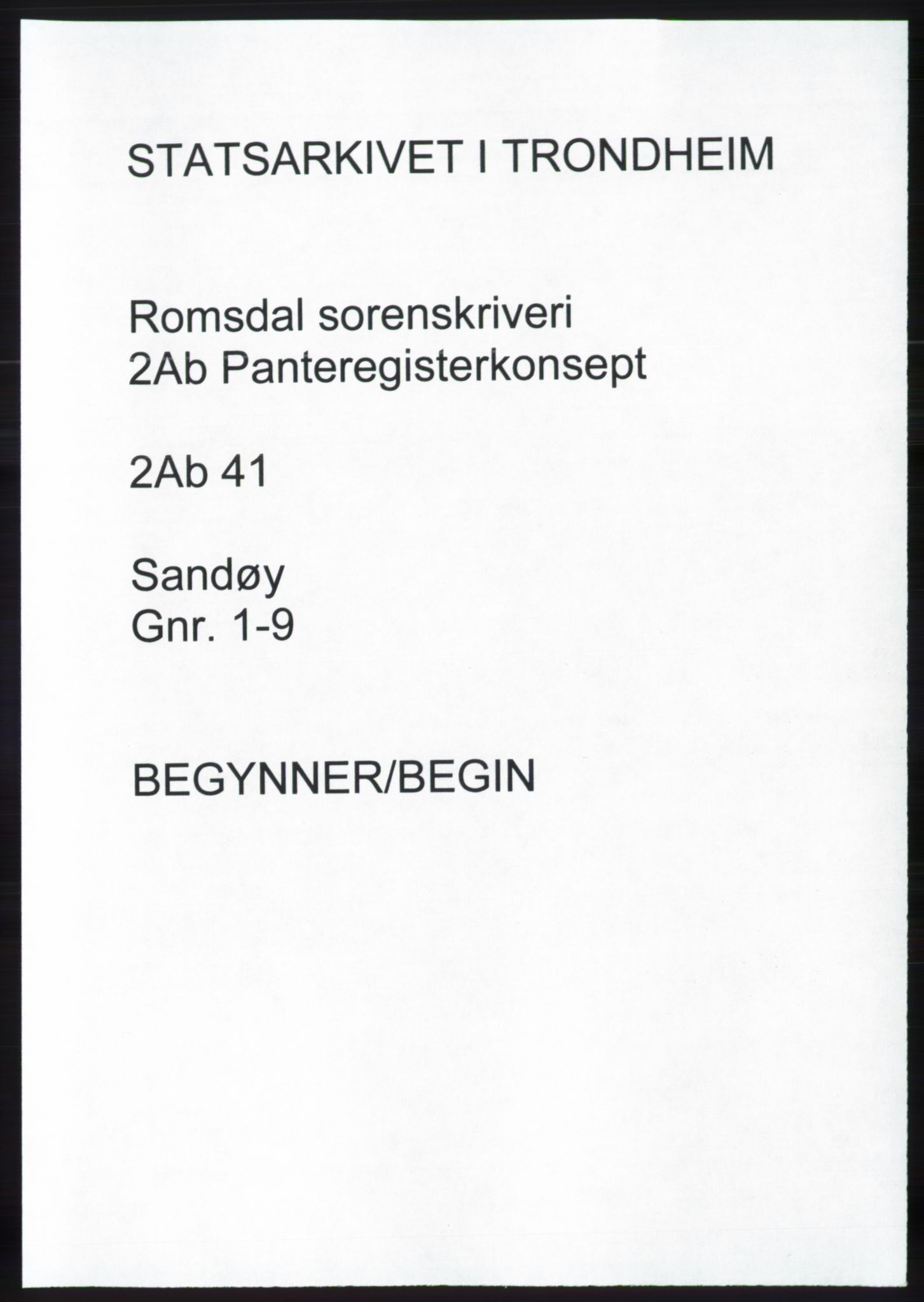 Romsdal sorenskriveri, SAT/A-4149/1/2/2Ab/L0041: Panteregister nr. 41
