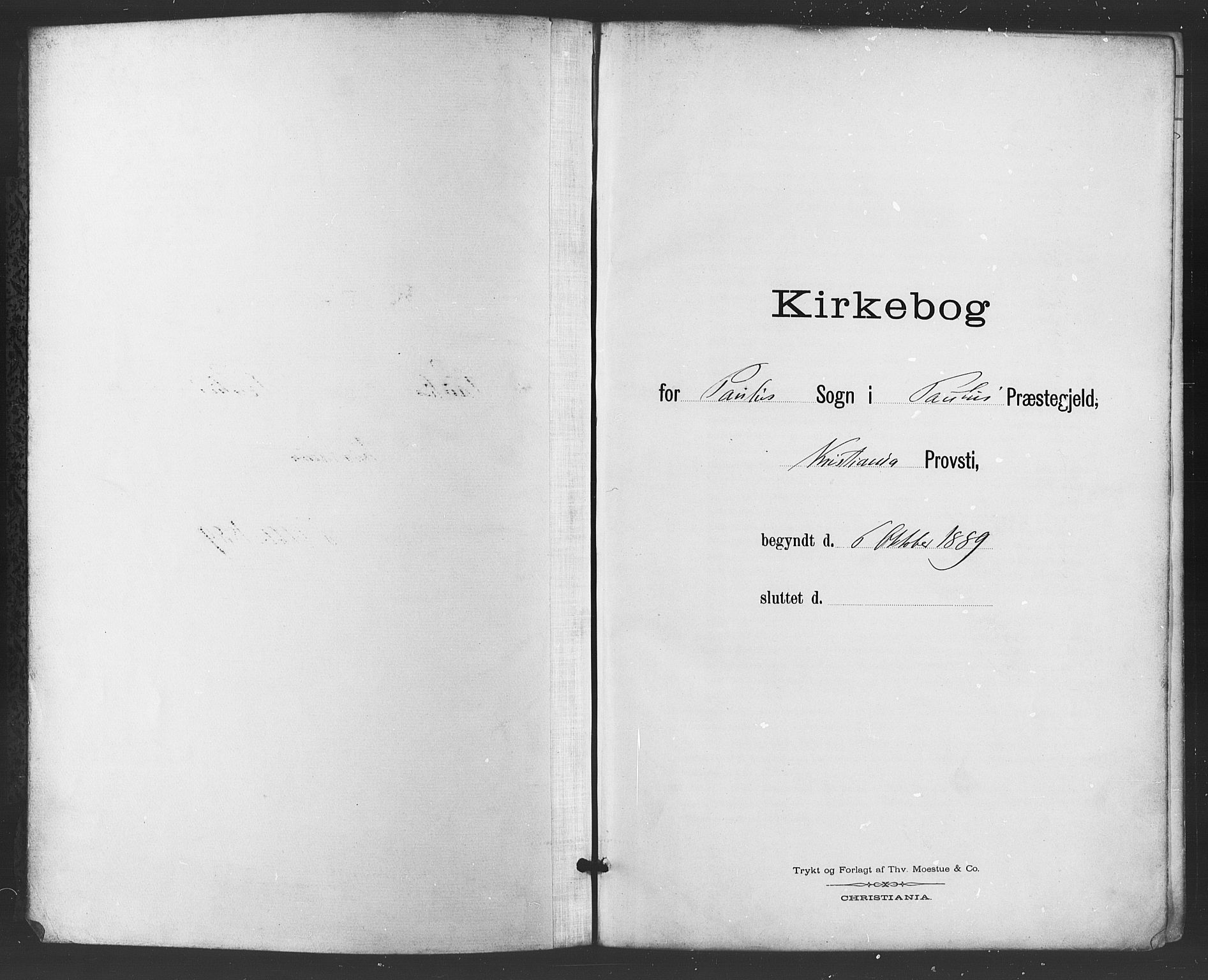 Paulus prestekontor Kirkebøker, SAO/A-10871/F/Fa/L0006: Ministerialbok nr. 6, 1889-1896