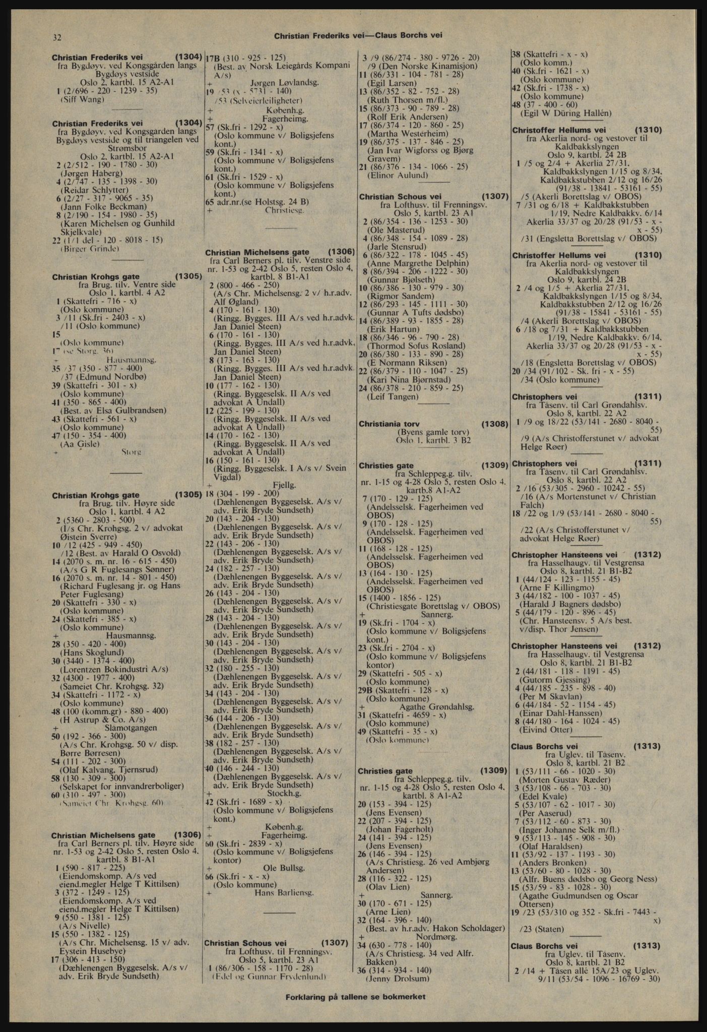 Kristiania/Oslo adressebok, PUBL/-, 1978-1979, s. 32