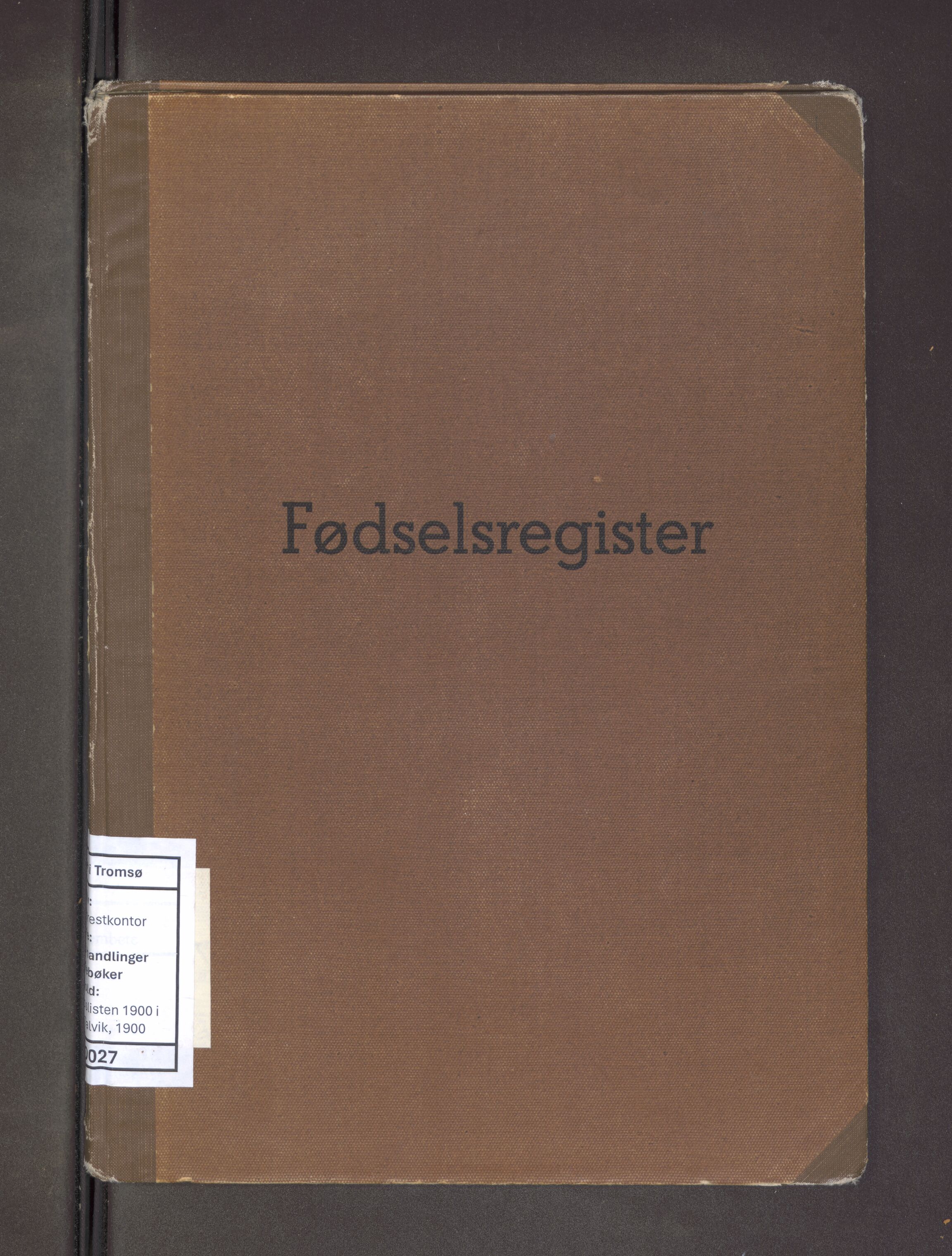 Talvik sokneprestkontor, AV/SATØ-S-1337/H/Ha/L0027: Kirkebokavskrift nr. 27, 1900-1900