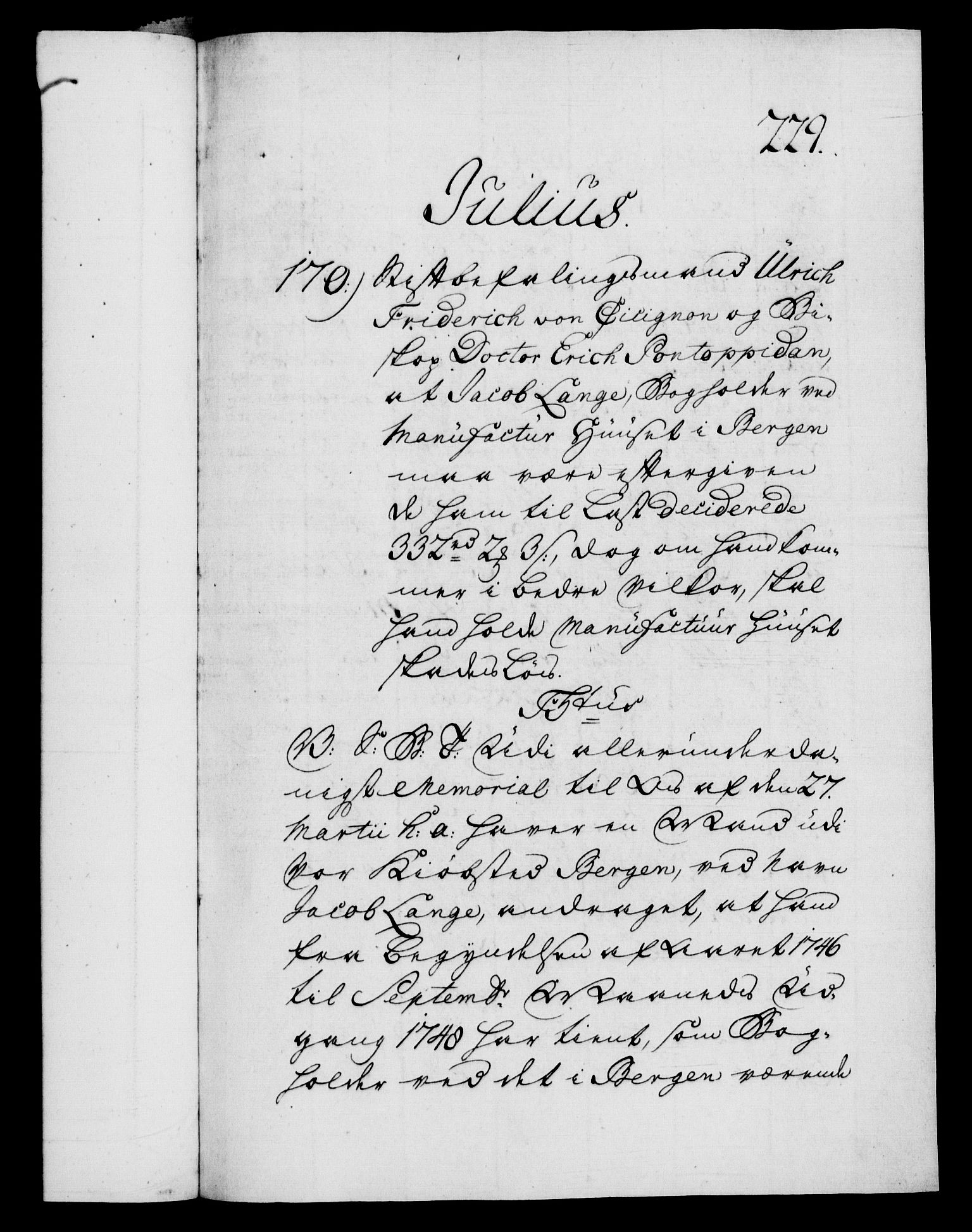 Danske Kanselli 1572-1799, AV/RA-EA-3023/F/Fc/Fca/Fcab/L0034: Norske tegnelser, 1753-1754, s. 229a