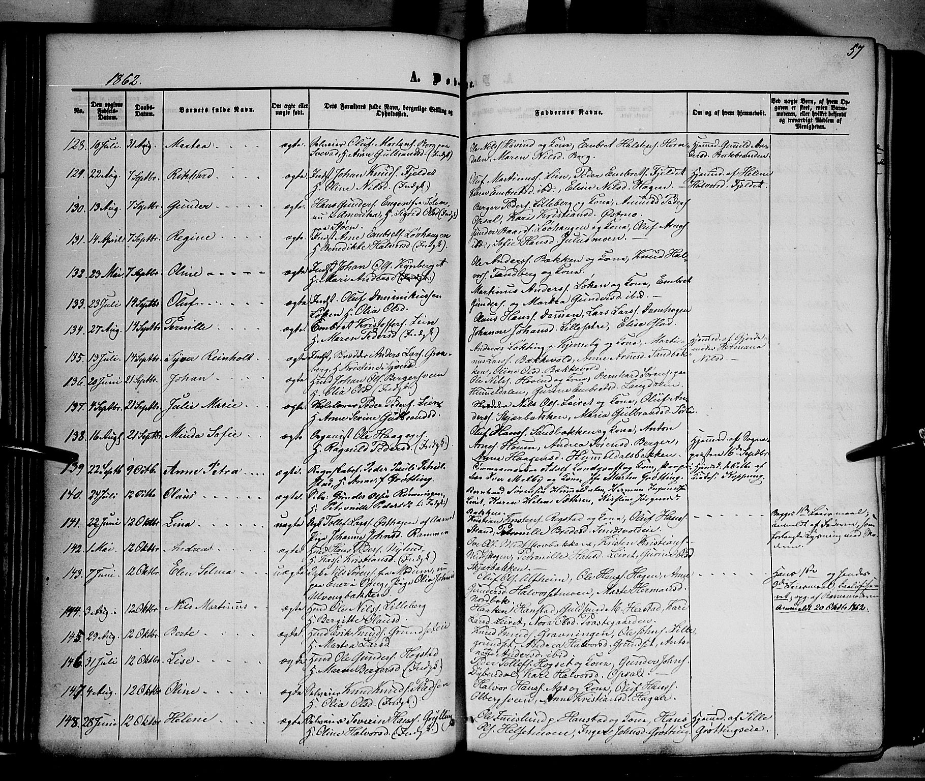 Elverum prestekontor, AV/SAH-PREST-044/H/Ha/Haa/L0010: Ministerialbok nr. 10, 1857-1868, s. 57
