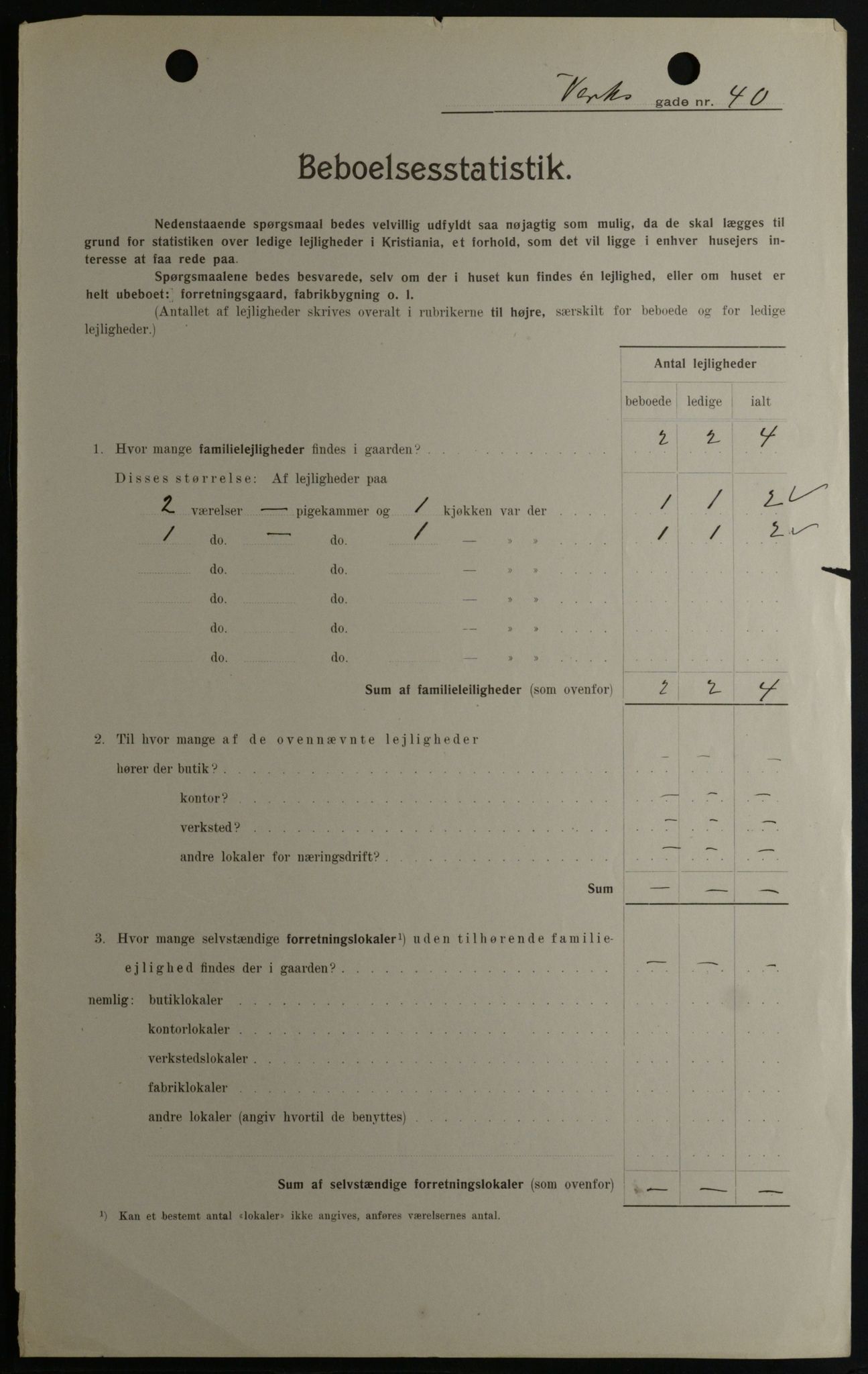 OBA, Kommunal folketelling 1.2.1908 for Kristiania kjøpstad, 1908, s. 109805