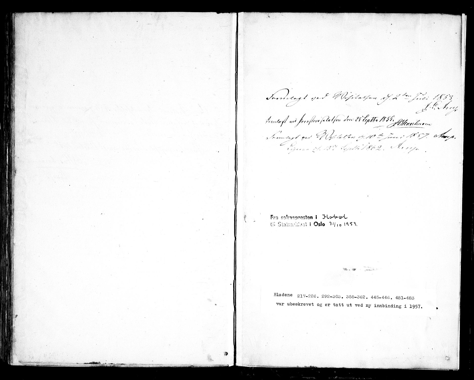 Hobøl prestekontor Kirkebøker, SAO/A-2002/F/Fa/L0003: Ministerialbok nr. I 3, 1842-1864