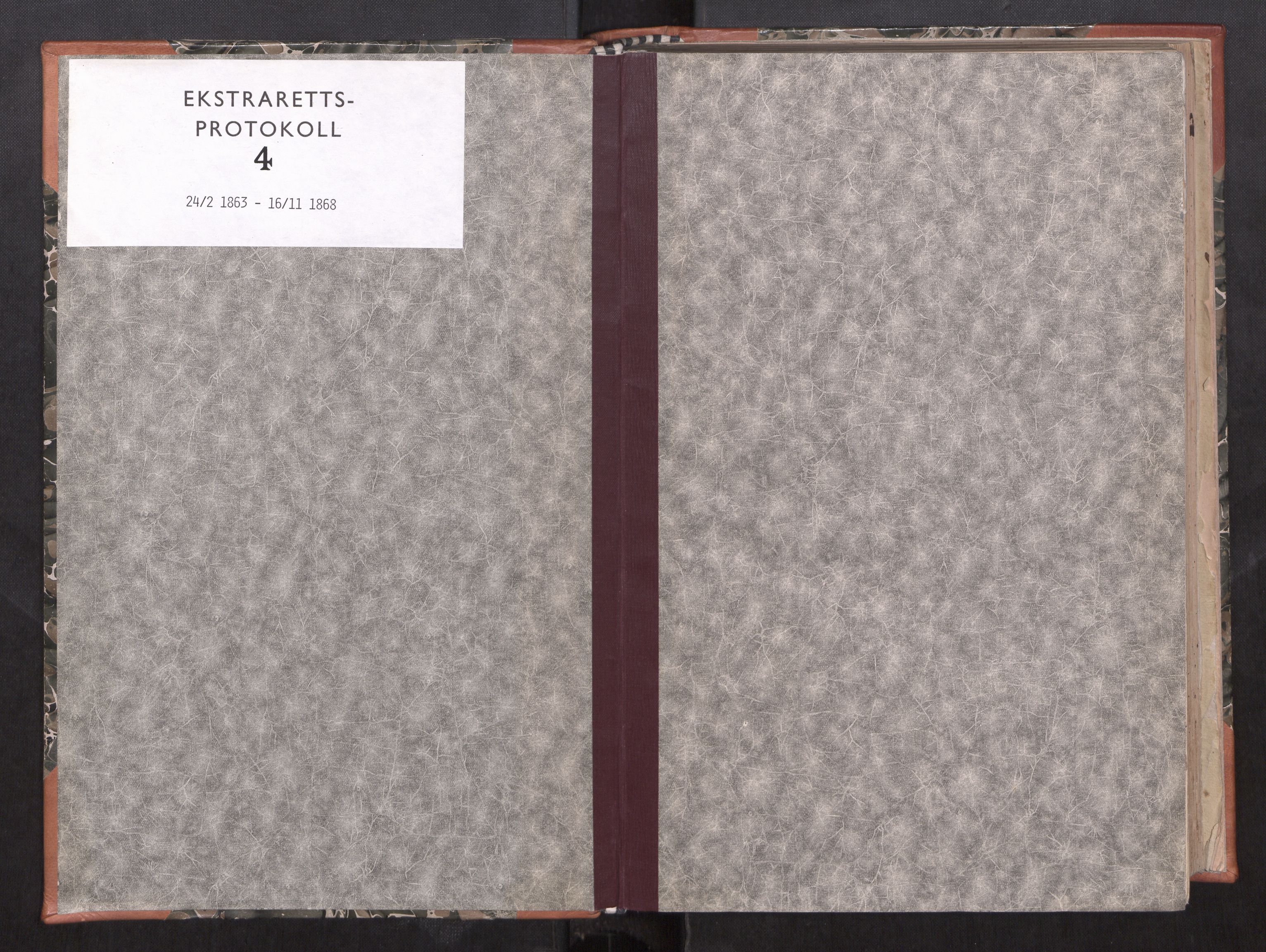 Søre Sunnmøre sorenskriveri, SAT/A-4122/1/1/1B/L0004: Ekstrarettsprotokollar, 1863-1868