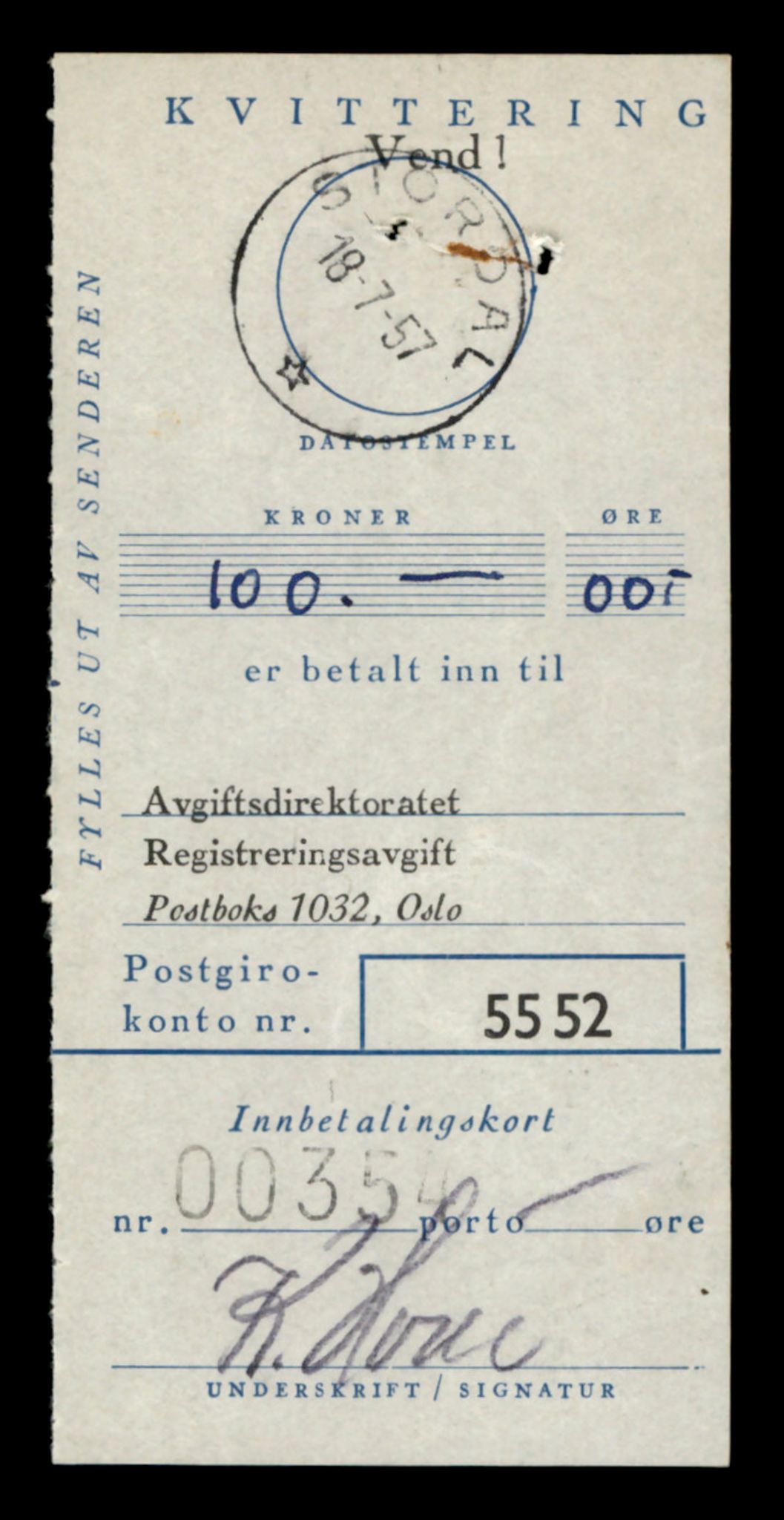 Møre og Romsdal vegkontor - Ålesund trafikkstasjon, SAT/A-4099/F/Fe/L0036: Registreringskort for kjøretøy T 12831 - T 13030, 1927-1998, s. 2449