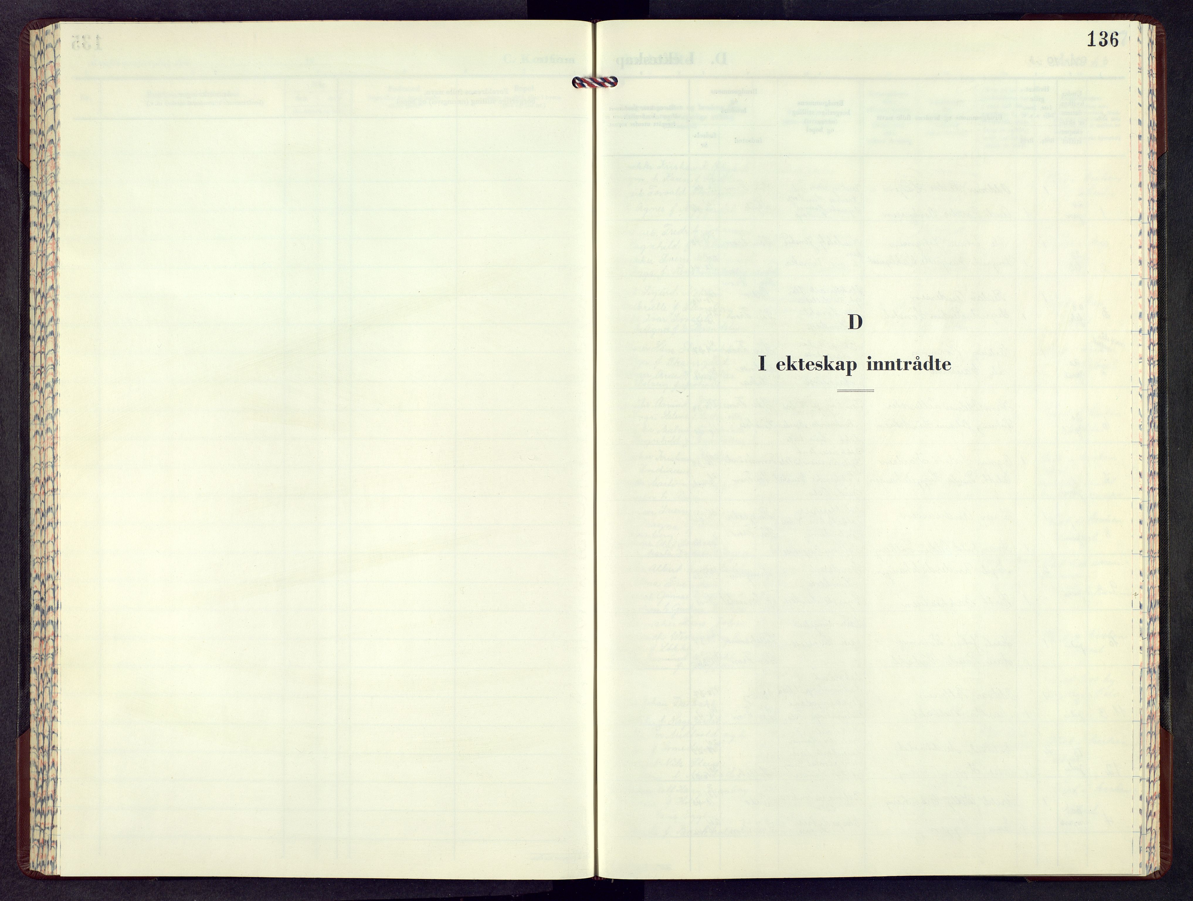 Sør-Fron prestekontor, SAH/PREST-010/H/Ha/Hab/L0008: Klokkerbok nr. 8, 1963-1966, s. 136