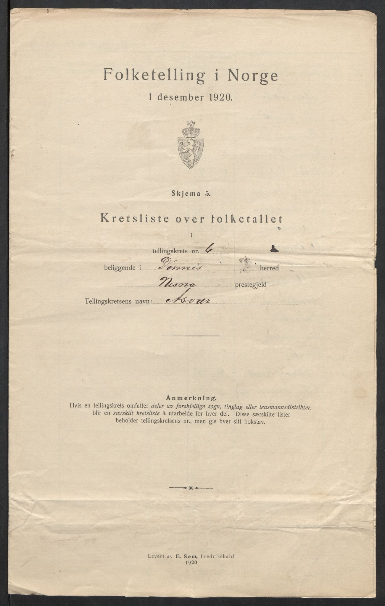 SAT, Folketelling 1920 for 1827 Dønnes herred, 1920, s. 21