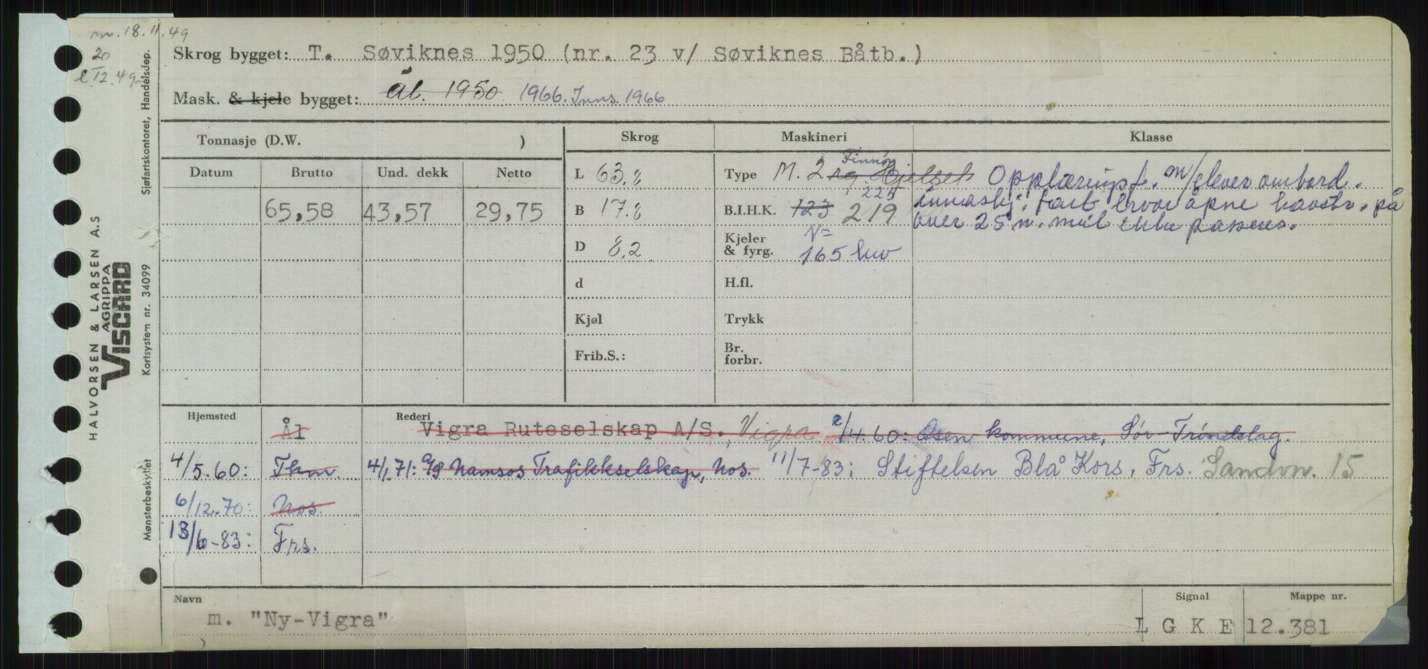 Sjøfartsdirektoratet med forløpere, Skipsmålingen, RA/S-1627/H/Ha/L0004/0001: Fartøy, Mas-R / Fartøy, Mas-Odd, s. 887