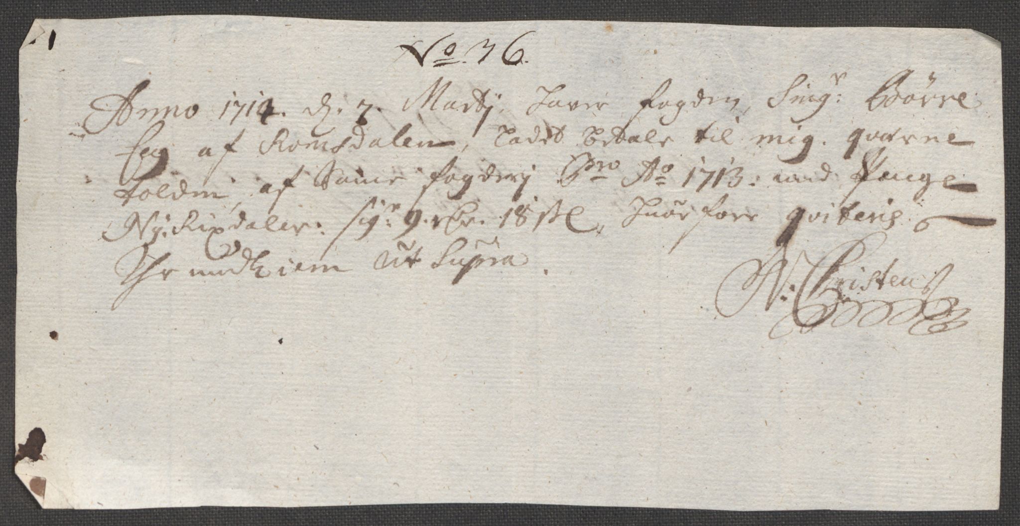 Rentekammeret inntil 1814, Reviderte regnskaper, Fogderegnskap, RA/EA-4092/R55/L3662: Fogderegnskap Romsdal, 1713-1714, s. 243