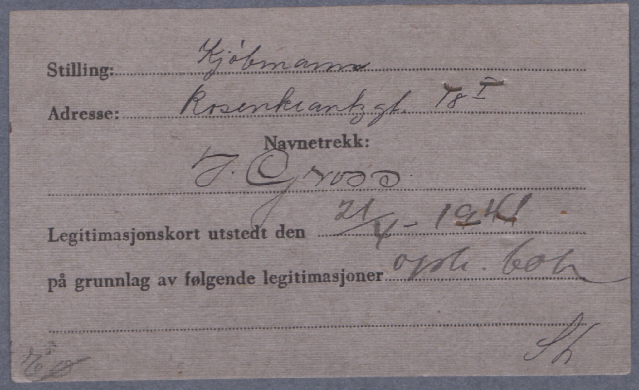 Sosialdepartementet, Våre Falne, RA/S-1708/E/Ee/L0021A: Fotografier av jøder på legitimasjonskort (1941-42), 1941-1942, s. 160