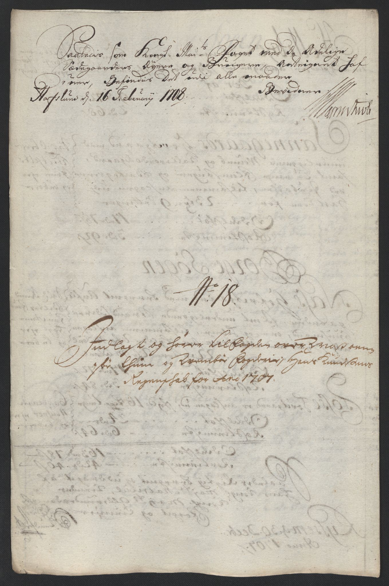 Rentekammeret inntil 1814, Reviderte regnskaper, Fogderegnskap, AV/RA-EA-4092/R04/L0134: Fogderegnskap Moss, Onsøy, Tune, Veme og Åbygge, 1707-1708, s. 153