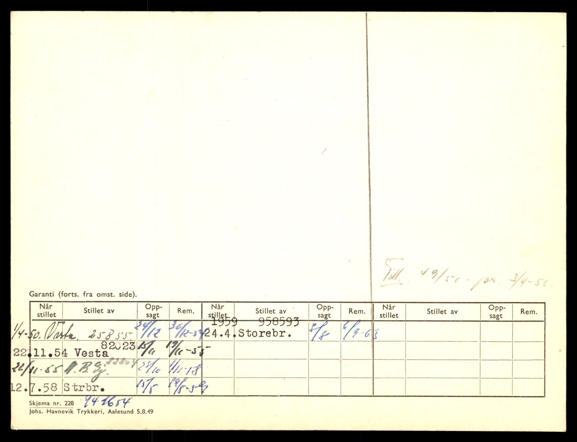 Møre og Romsdal vegkontor - Ålesund trafikkstasjon, AV/SAT-A-4099/F/Fe/L0006: Registreringskort for kjøretøy T 547 - T 650, 1927-1998, s. 4