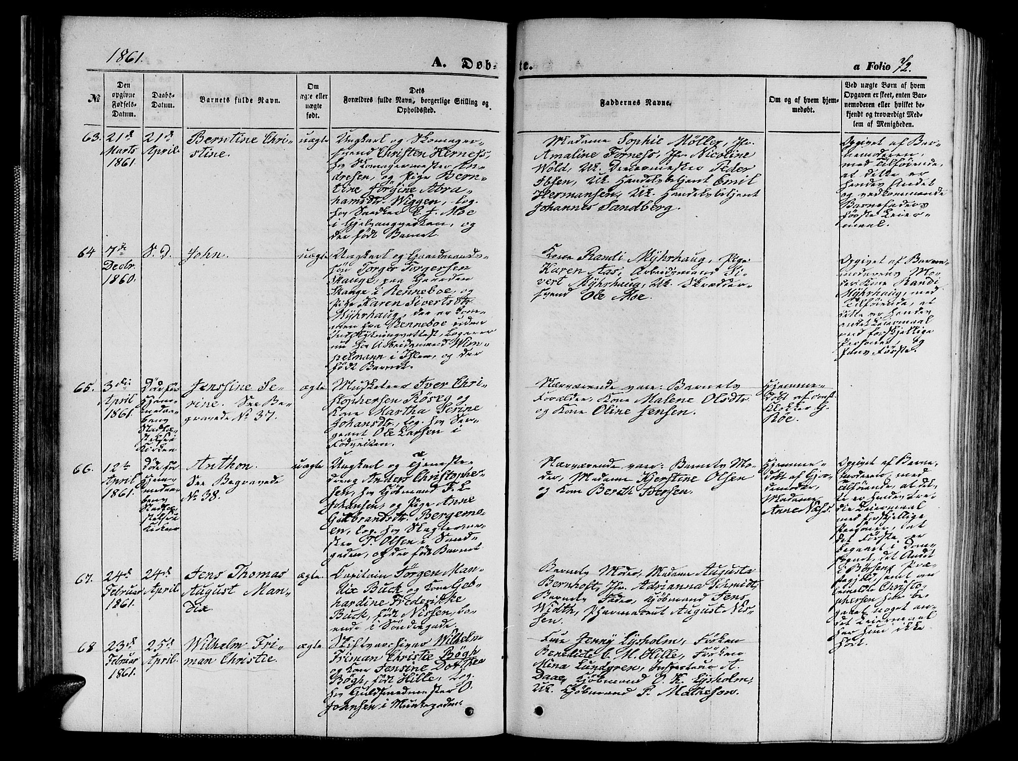 Ministerialprotokoller, klokkerbøker og fødselsregistre - Sør-Trøndelag, AV/SAT-A-1456/602/L0139: Klokkerbok nr. 602C07, 1859-1864, s. 72