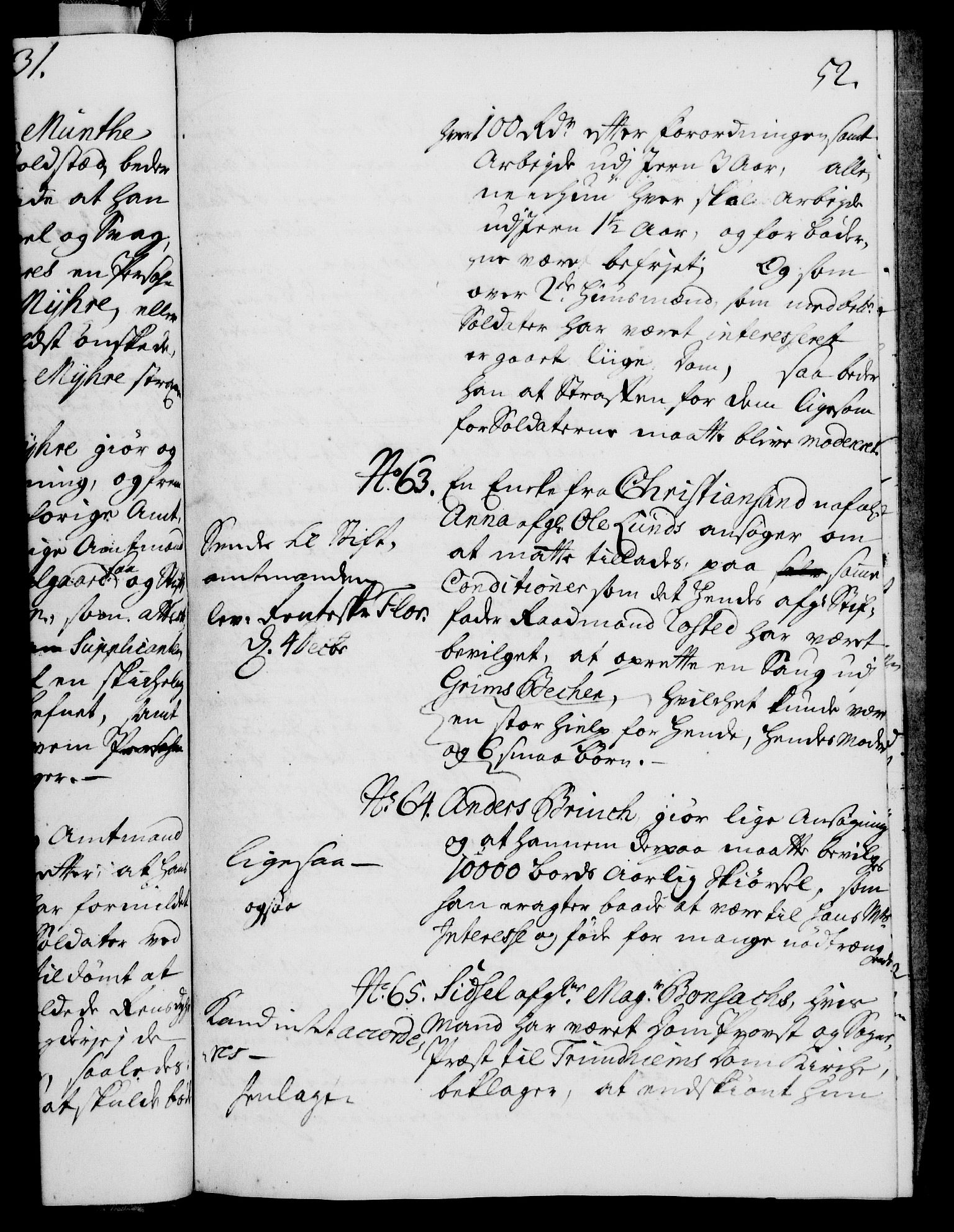 Rentekammeret, Kammerkanselliet, RA/EA-3111/G/Gh/Gha/L0014: Norsk ekstraktmemorialprotokoll. Merket RK 53.59, 1731-1732, s. 52