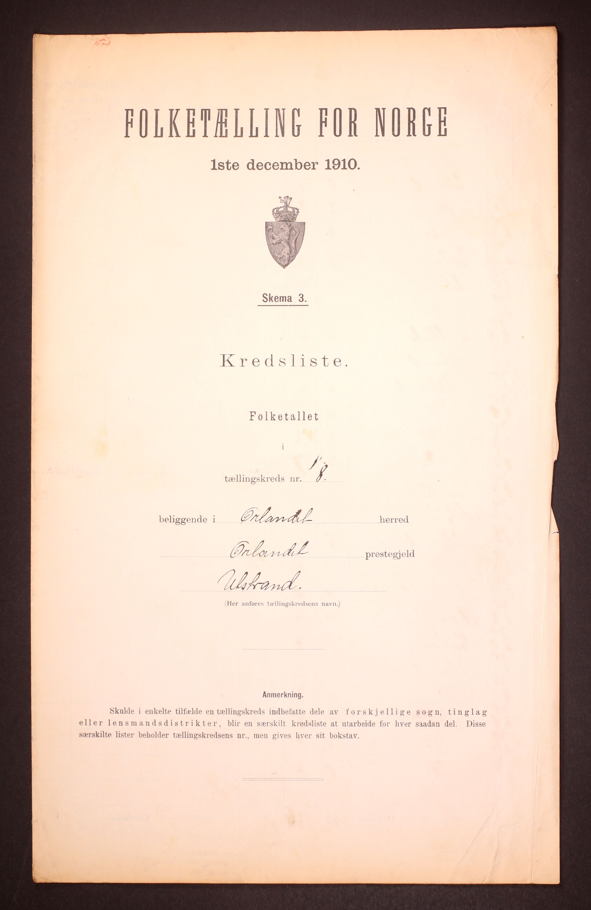 RA, Folketelling 1910 for 1621 Ørland herred, 1910, s. 25