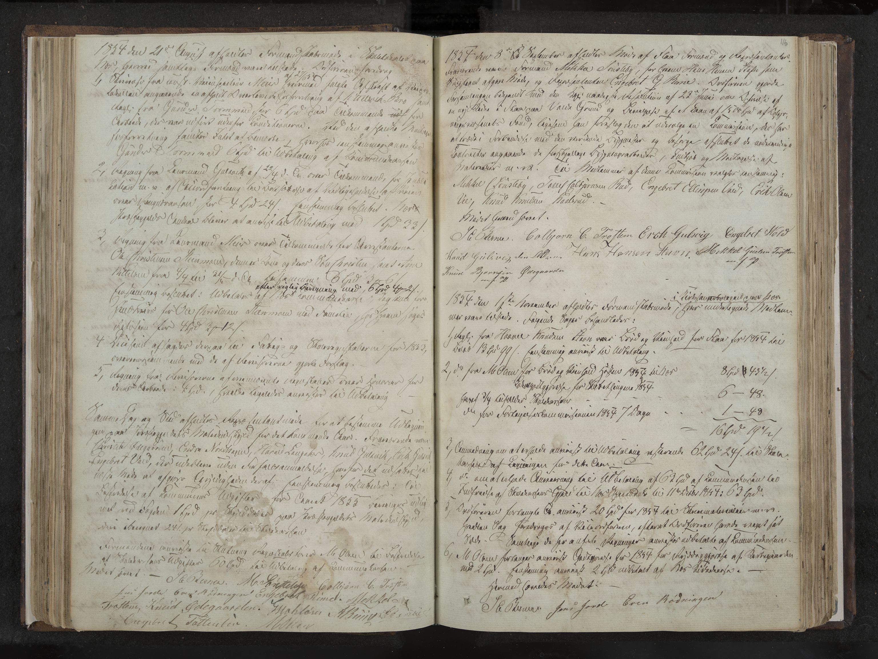 Nes formannskap og sentraladministrasjon, IKAK/0616021-1/A/Aa/L0001: Møtebok med register, 1838-1875, s. 116