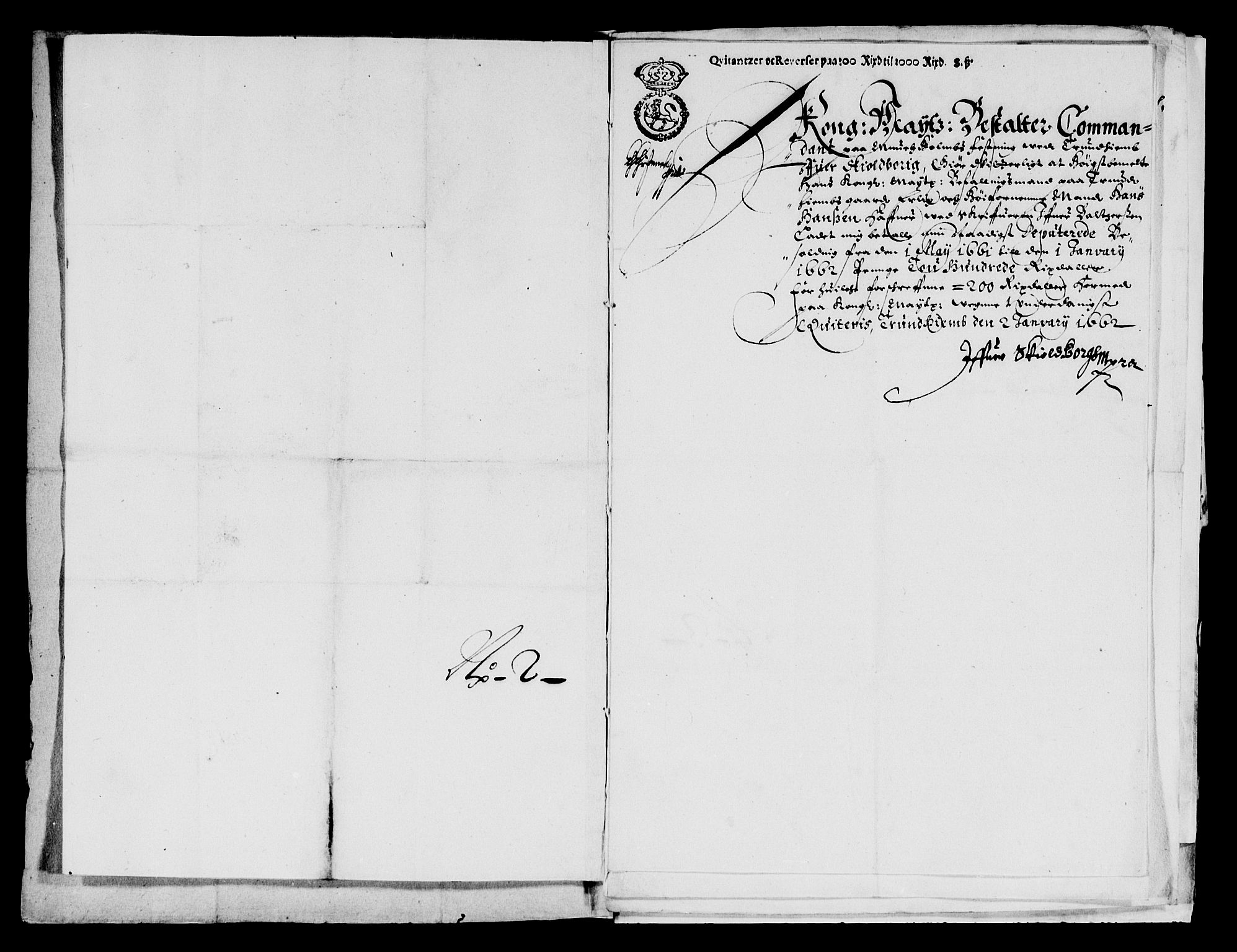 Rentekammeret inntil 1814, Reviderte regnskaper, Lensregnskaper, AV/RA-EA-5023/R/Rb/Rbw/L0148: Trondheim len, 1661