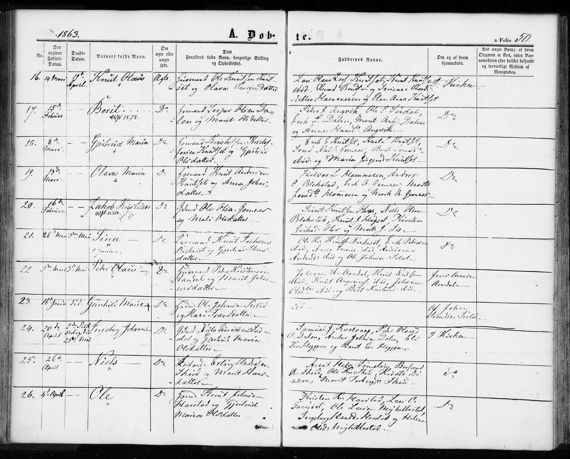 Ministerialprotokoller, klokkerbøker og fødselsregistre - Møre og Romsdal, AV/SAT-A-1454/584/L0965: Ministerialbok nr. 584A05, 1857-1868, s. 50