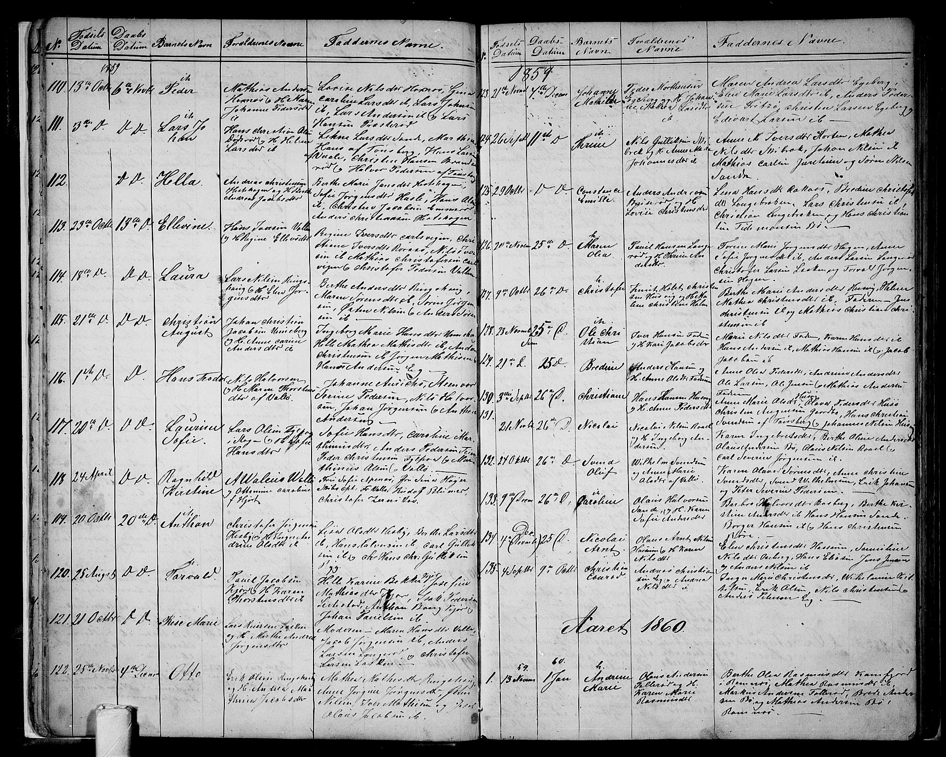 Sem kirkebøker, AV/SAKO-A-5/G/Ga/L0004: Klokkerbok nr. I 4, 1855-1877