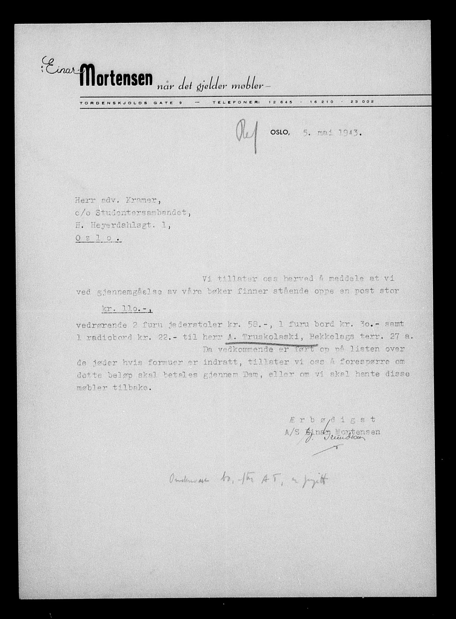 Justisdepartementet, Tilbakeføringskontoret for inndratte formuer, AV/RA-S-1564/H/Hc/Hcc/L0984: --, 1945-1947, s. 572