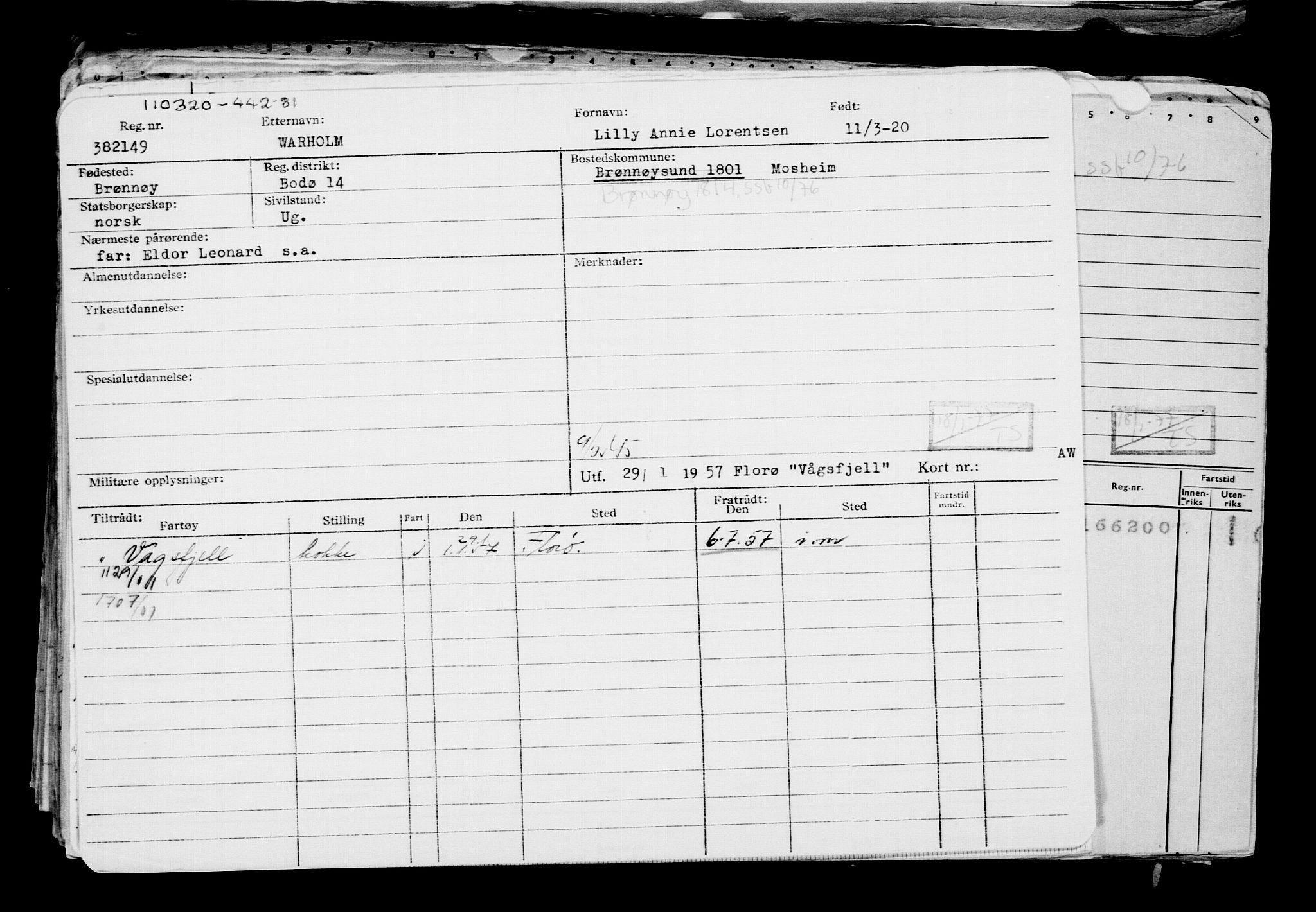 Direktoratet for sjømenn, AV/RA-S-3545/G/Gb/L0178: Hovedkort, 1920, s. 174