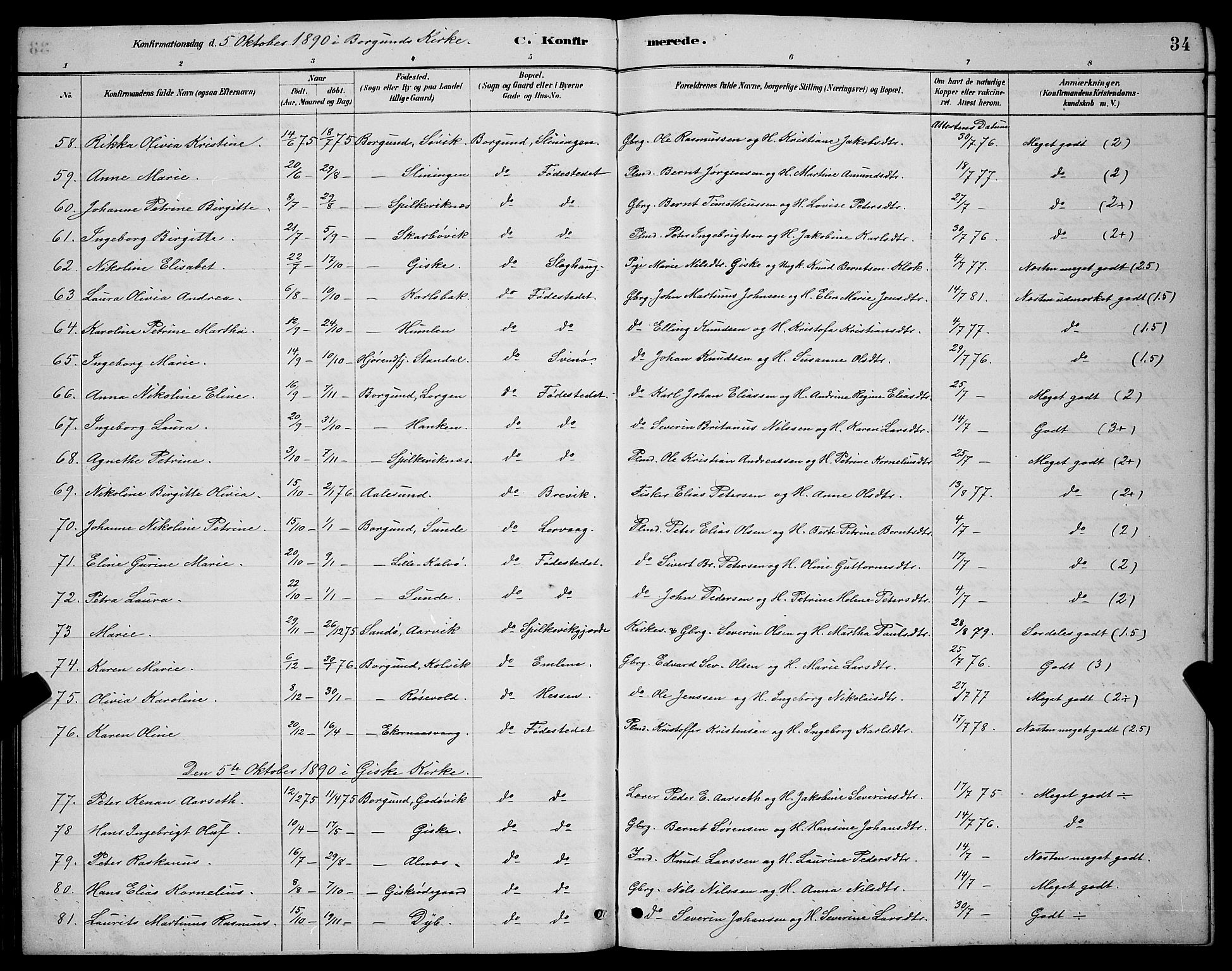Ministerialprotokoller, klokkerbøker og fødselsregistre - Møre og Romsdal, AV/SAT-A-1454/528/L0430: Klokkerbok nr. 528C11, 1884-1899, s. 34