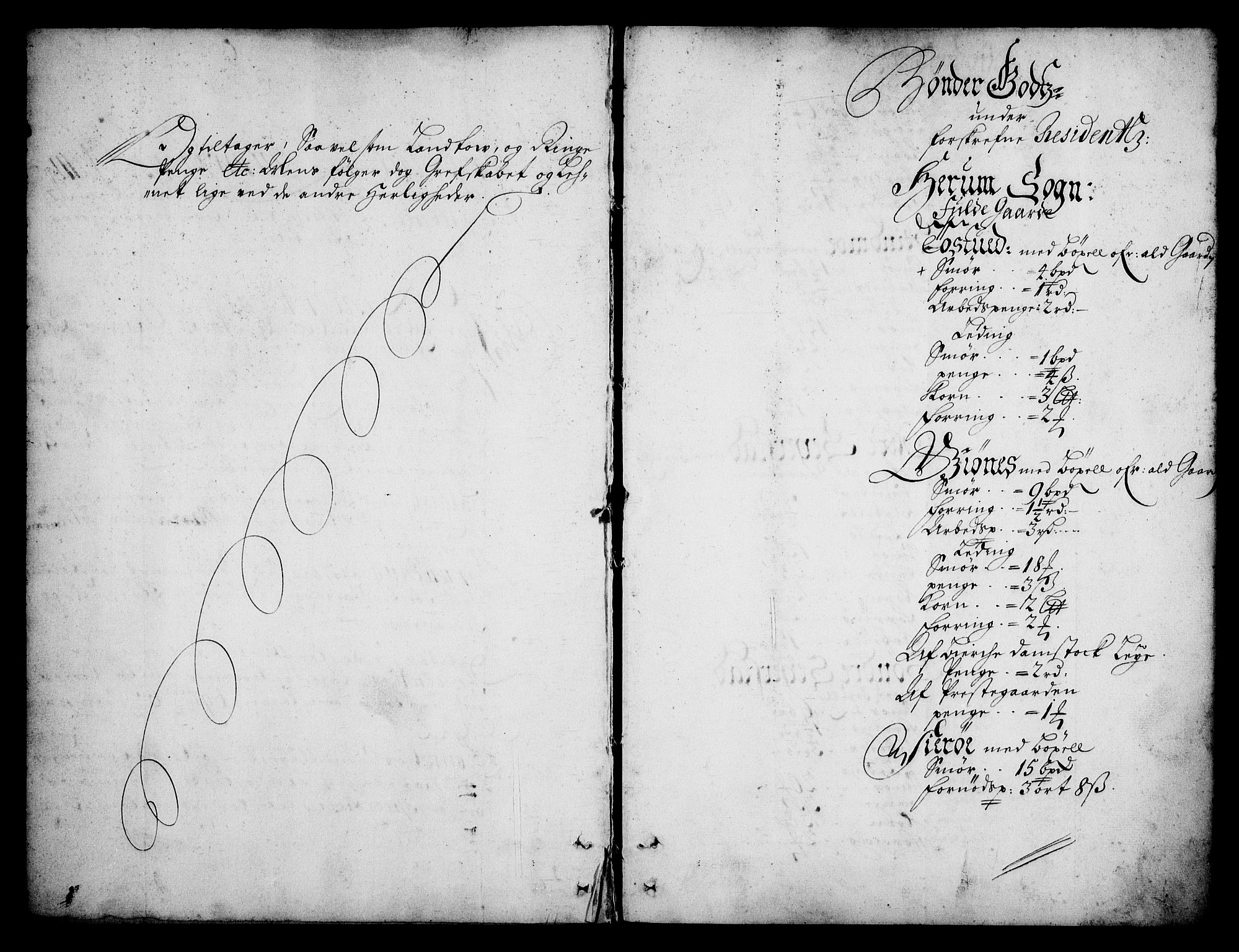 Rentekammeret inntil 1814, Realistisk ordnet avdeling, AV/RA-EA-4070/N/Na/L0003/0007: [XI h]: Tønsbergs amt og Larvik grevskaps jordebøker: / Larvik grevskaps jordebok, 1692