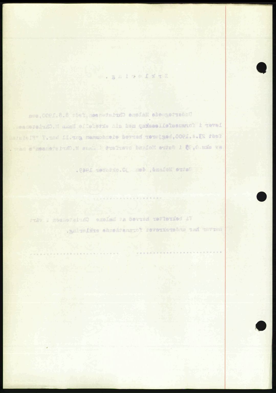 Nedenes sorenskriveri, SAK/1221-0006/G/Gb/Gba/L0061: Pantebok nr. A13, 1949-1949, Dagboknr: 1734/1949