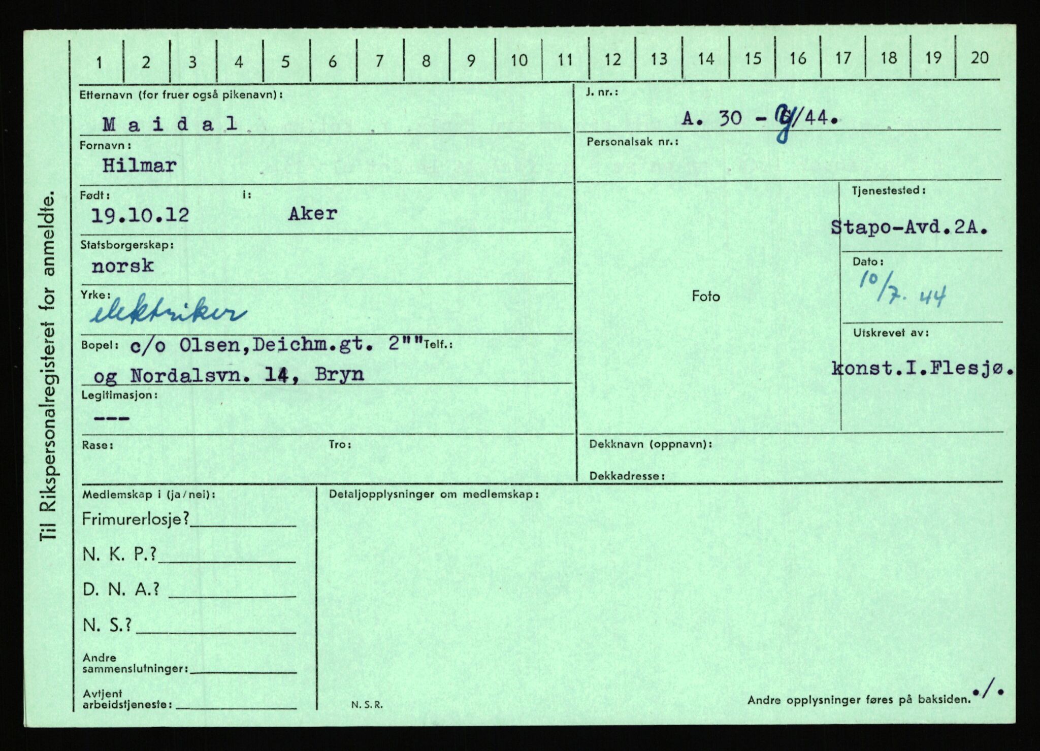 Statspolitiet - Hovedkontoret / Osloavdelingen, AV/RA-S-1329/C/Ca/L0010: Lind - Moksnes, 1943-1945, s. 2596