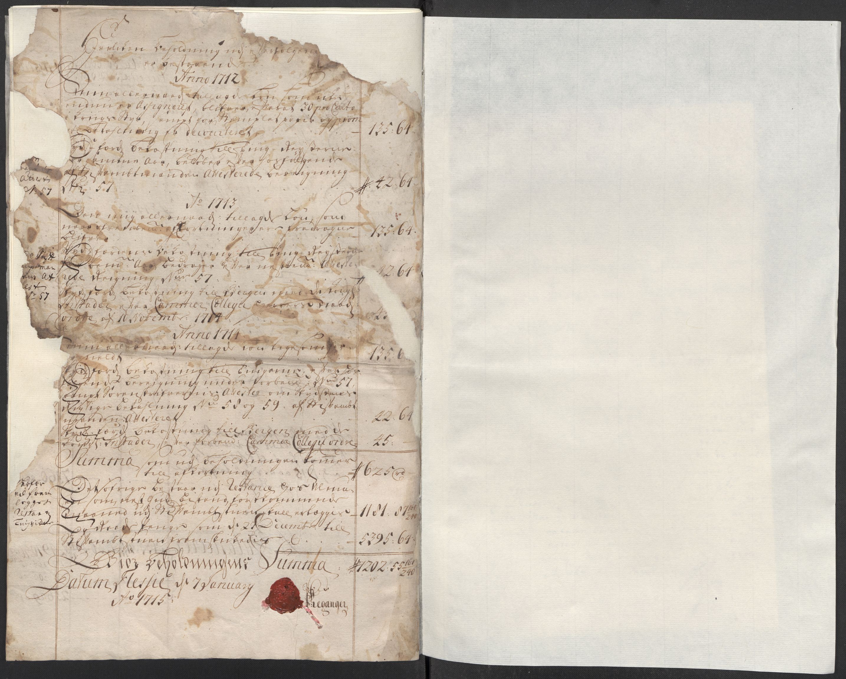 Rentekammeret inntil 1814, Reviderte regnskaper, Fogderegnskap, AV/RA-EA-4092/R52/L3319: Fogderegnskap Sogn, 1713-1714, s. 585