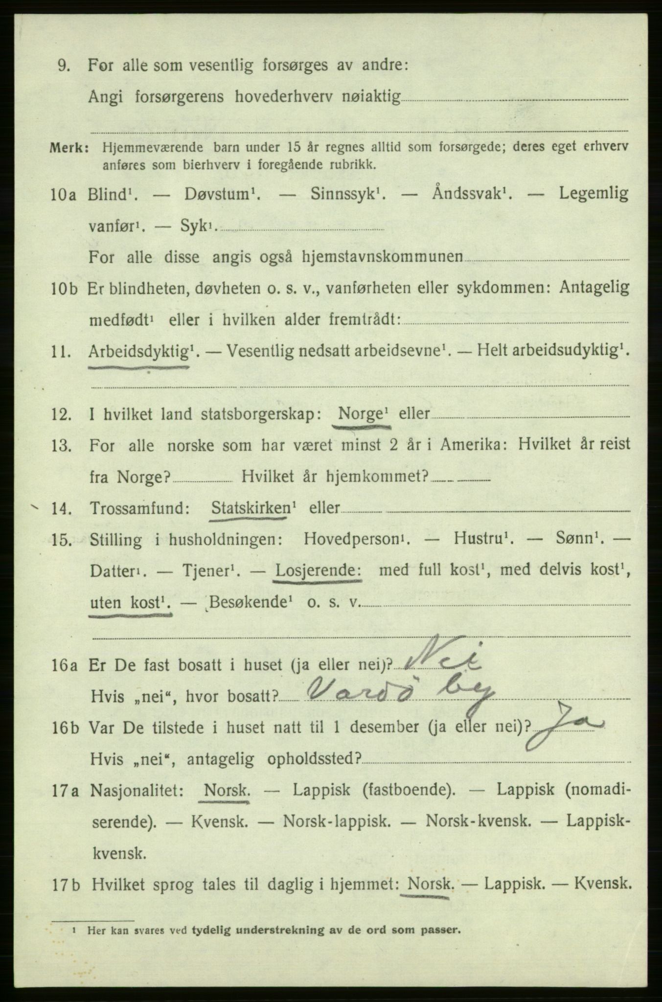 SATØ, Folketelling 1920 for 2018 Måsøy herred, 1920, s. 2251