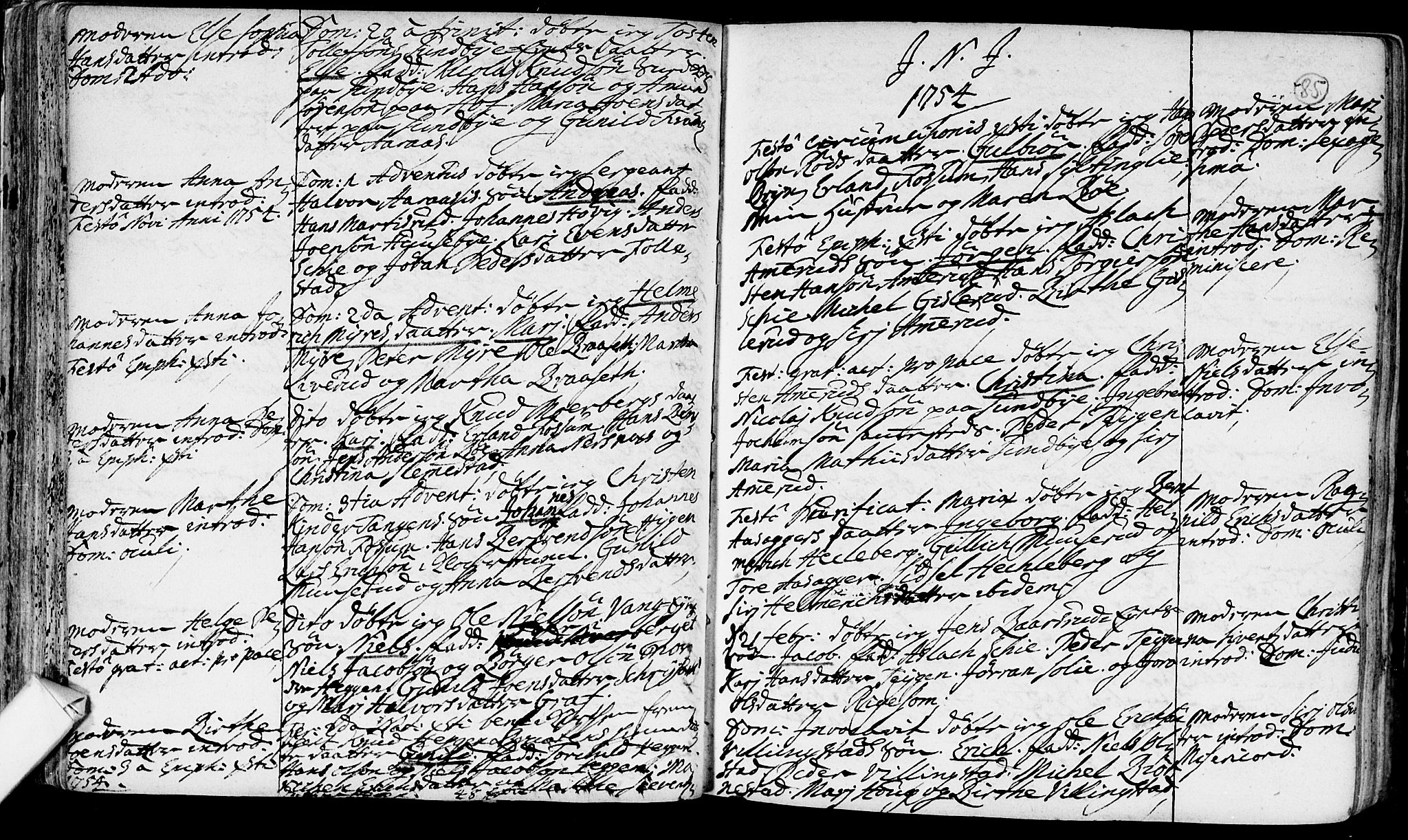 Røyken kirkebøker, SAKO/A-241/F/Fa/L0002: Ministerialbok nr. 2, 1731-1782, s. 85