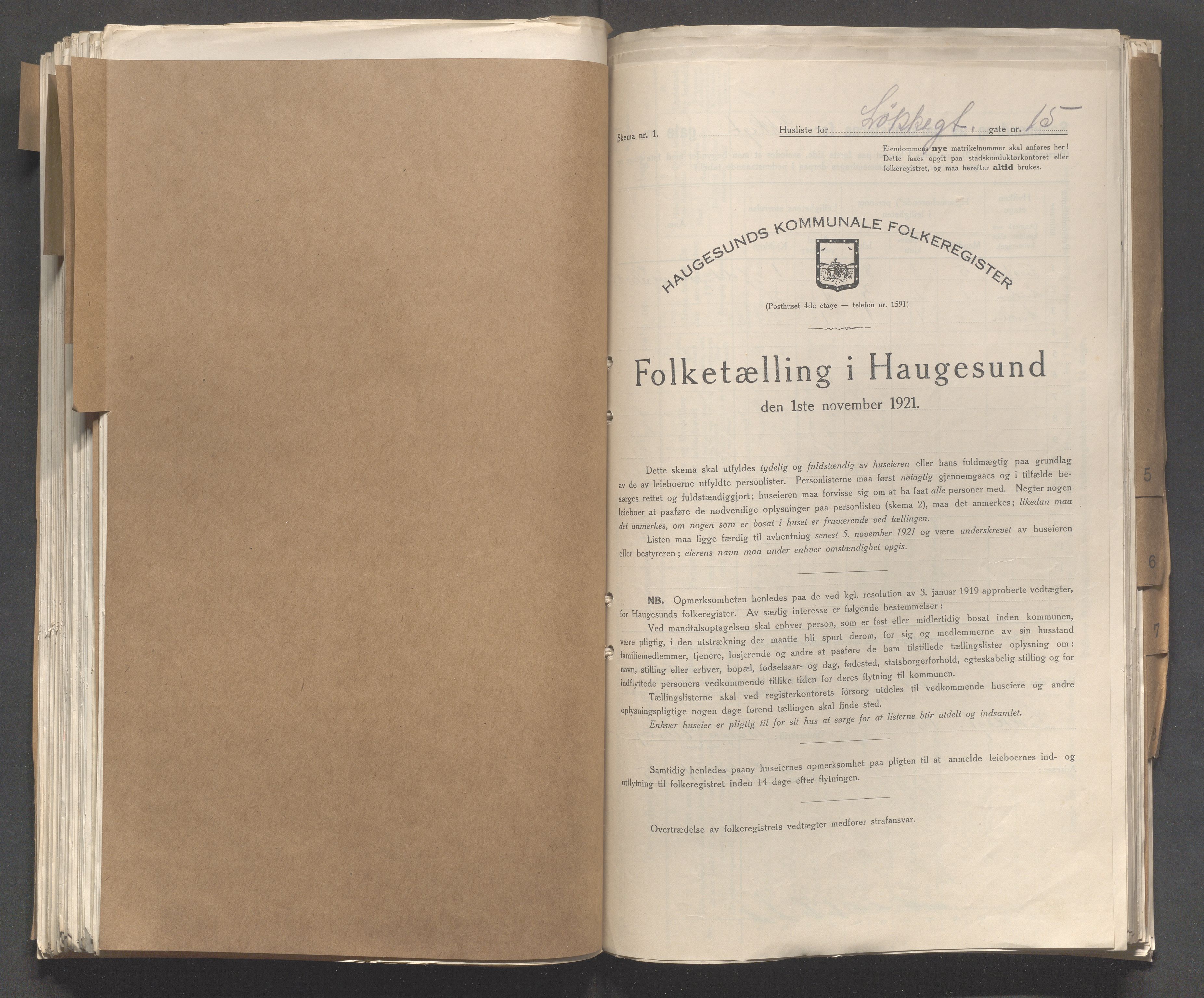 IKAR, Kommunal folketelling 1.11.1921 for Haugesund, 1921, s. 6491
