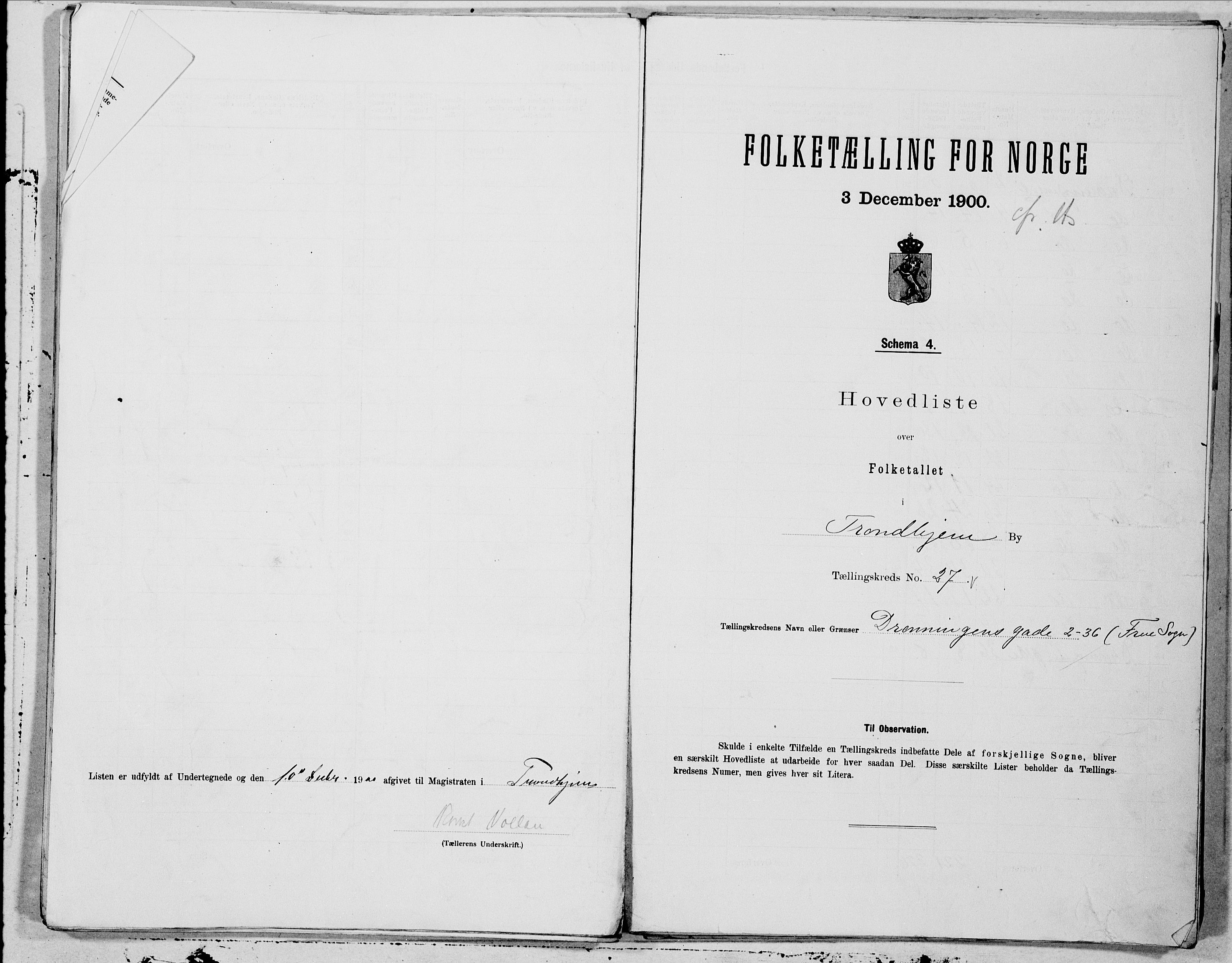 SAT, Folketelling 1900 for 1601 Trondheim kjøpstad, 1900, s. 53