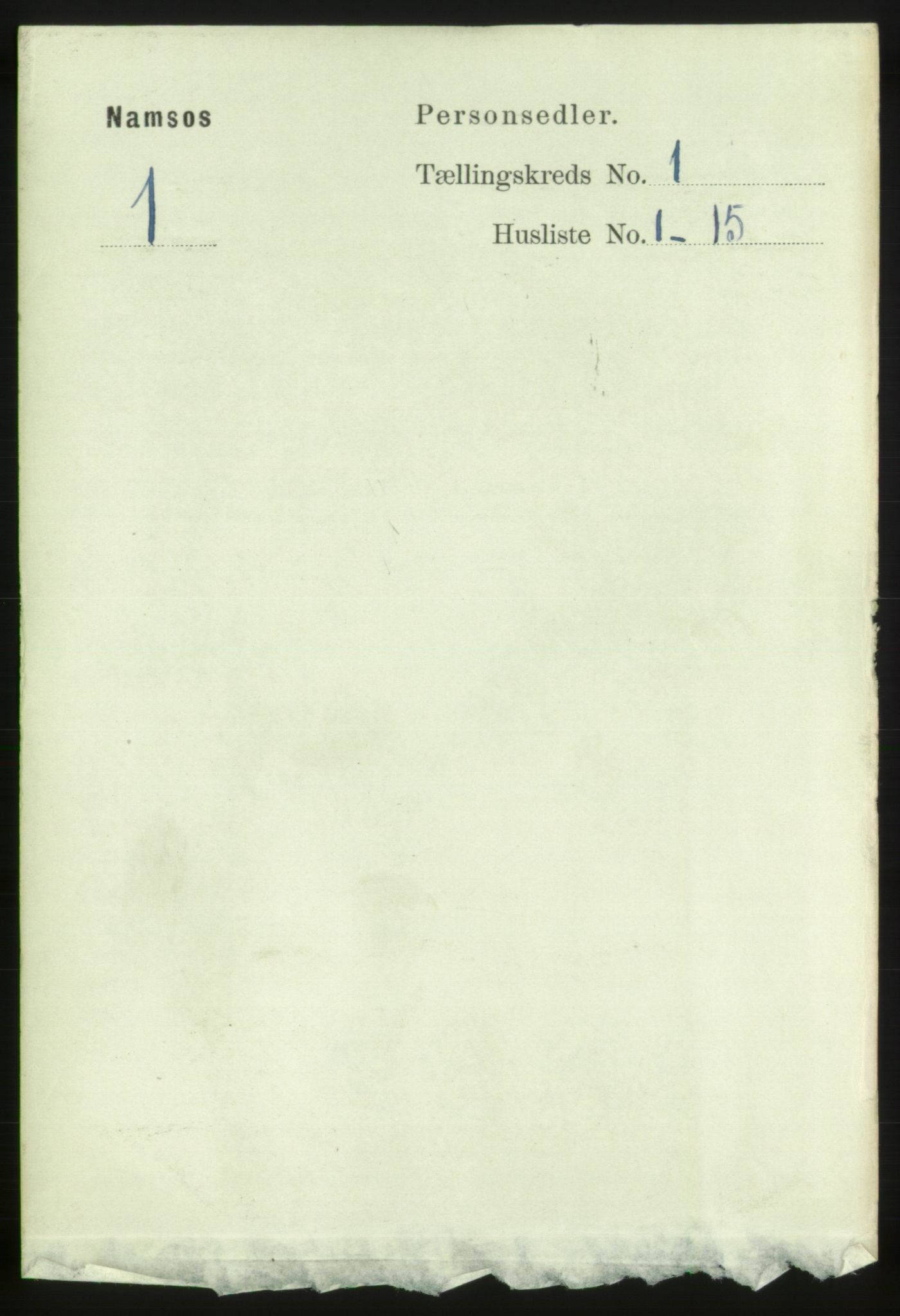 RA, Folketelling 1891 for 1703 Namsos ladested, 1891, s. 14