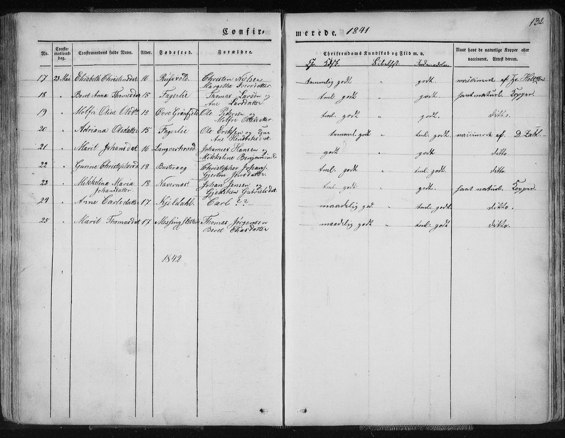 Ministerialprotokoller, klokkerbøker og fødselsregistre - Nordland, AV/SAT-A-1459/827/L0390: Ministerialbok nr. 827A02, 1826-1841, s. 132